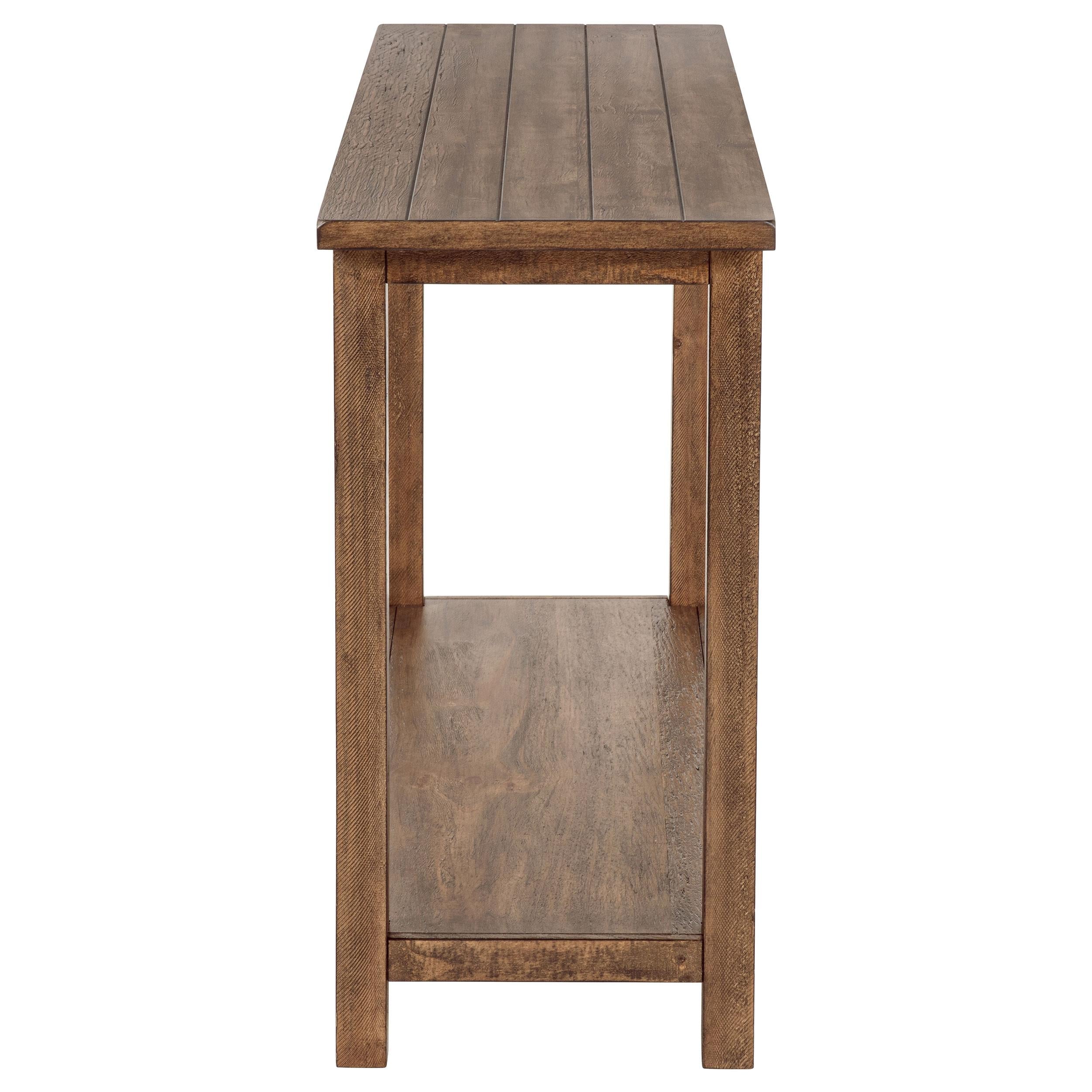  Coaster Furniture Payne 710549 Wood Entryway Sofa Console Table - Distressed Brown IMAGE 3