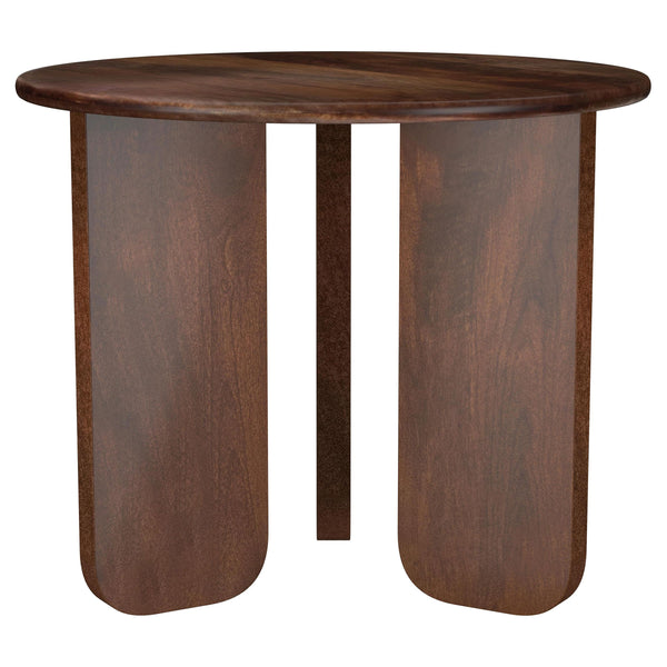 Coaster Furniture Dale 721997 Round Solid Mango Wood Side End Table - Brown