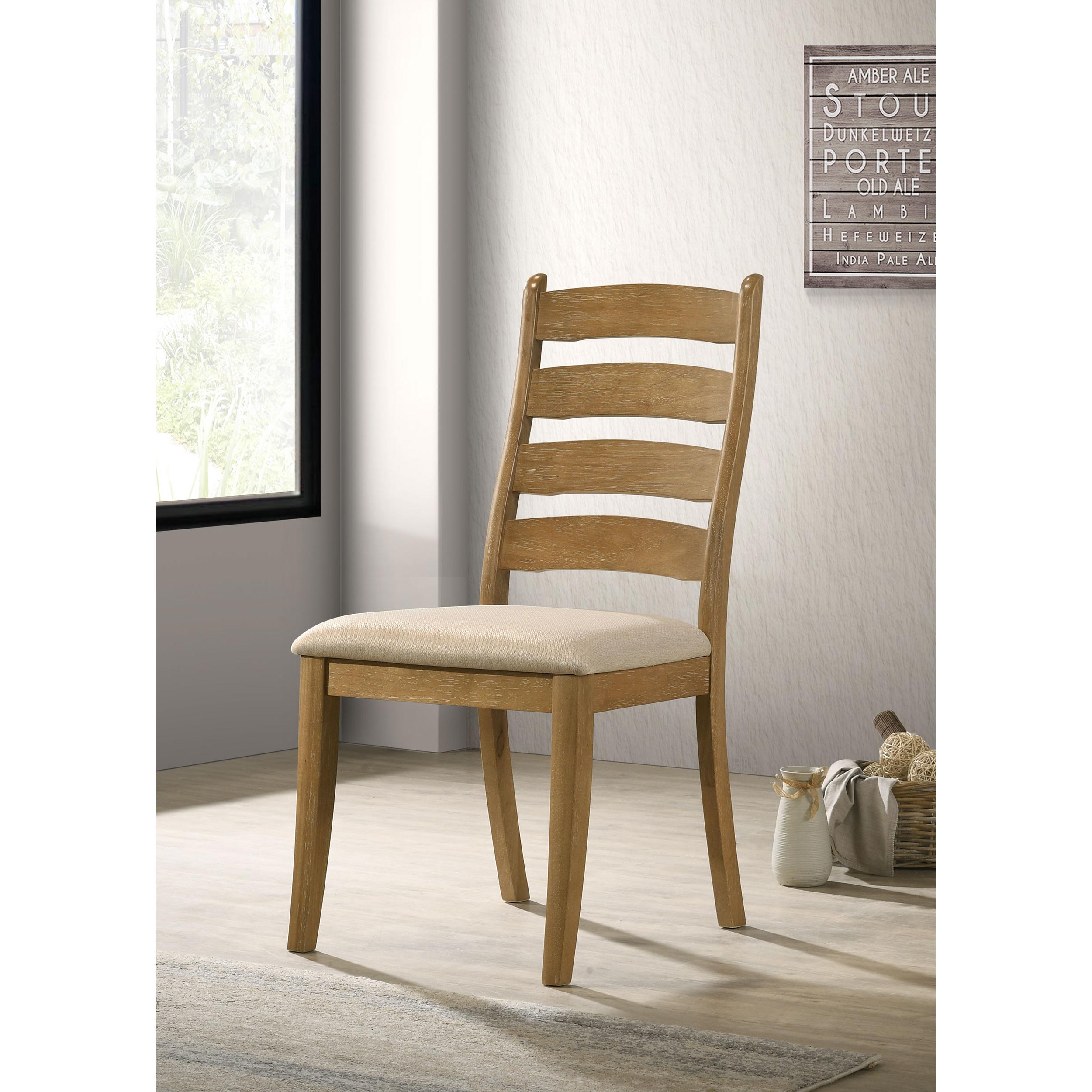  Coaster Furniture Danvers 109152 Wood Dining Side Chair - Brown Oak IMAGE 2