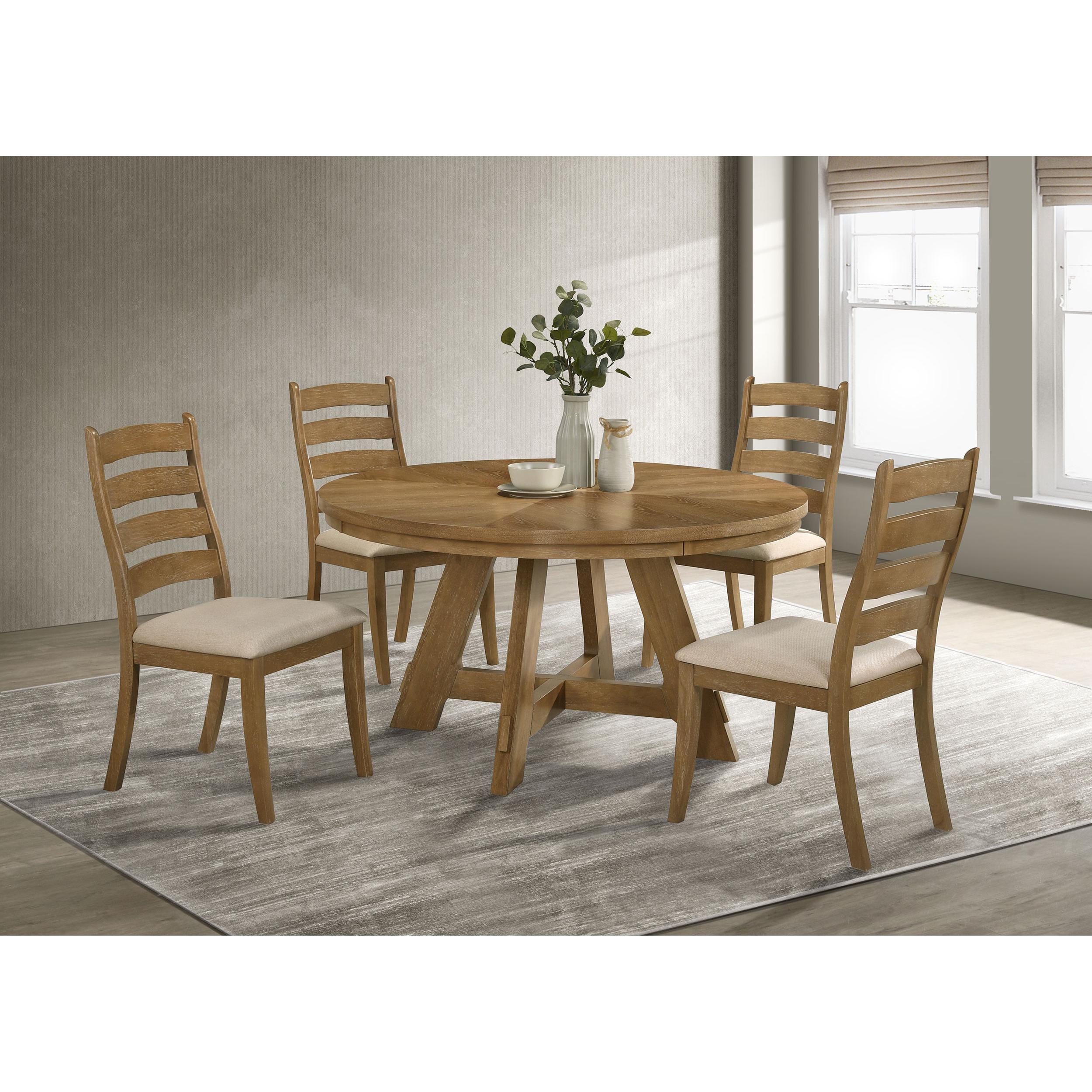  Coaster Furniture Danvers 109152 Wood Dining Side Chair - Brown Oak IMAGE 9