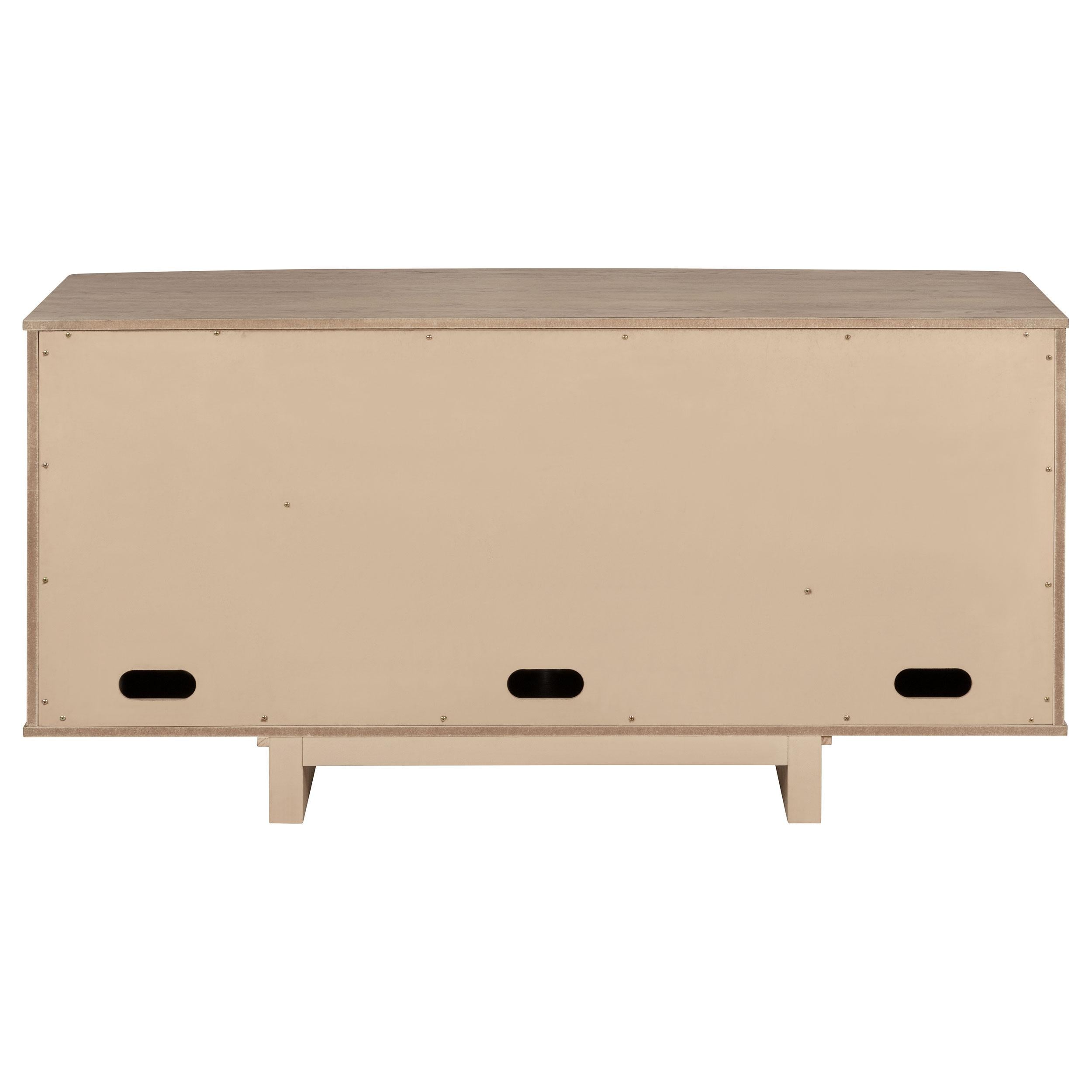  Coaster Furniture Kailani 109385 4-Door Cane Sideboard Buffet Cabinet - Beige Oak IMAGE 8