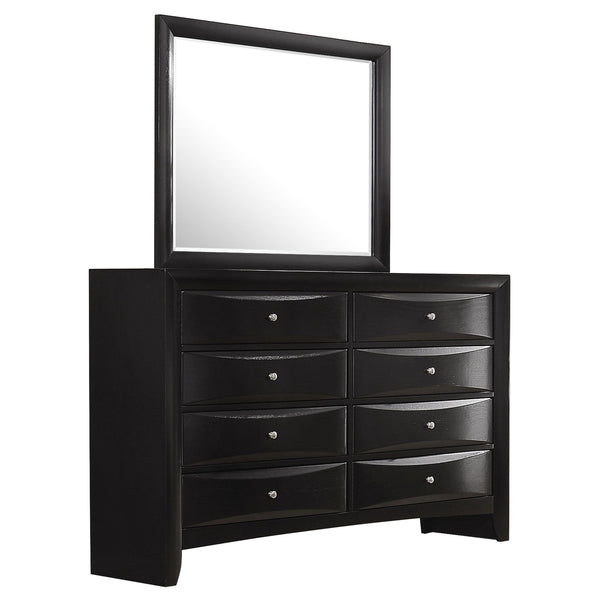 Coaster Furniture Briana 200703M 8-Drawer Dresser with Mirror - Black