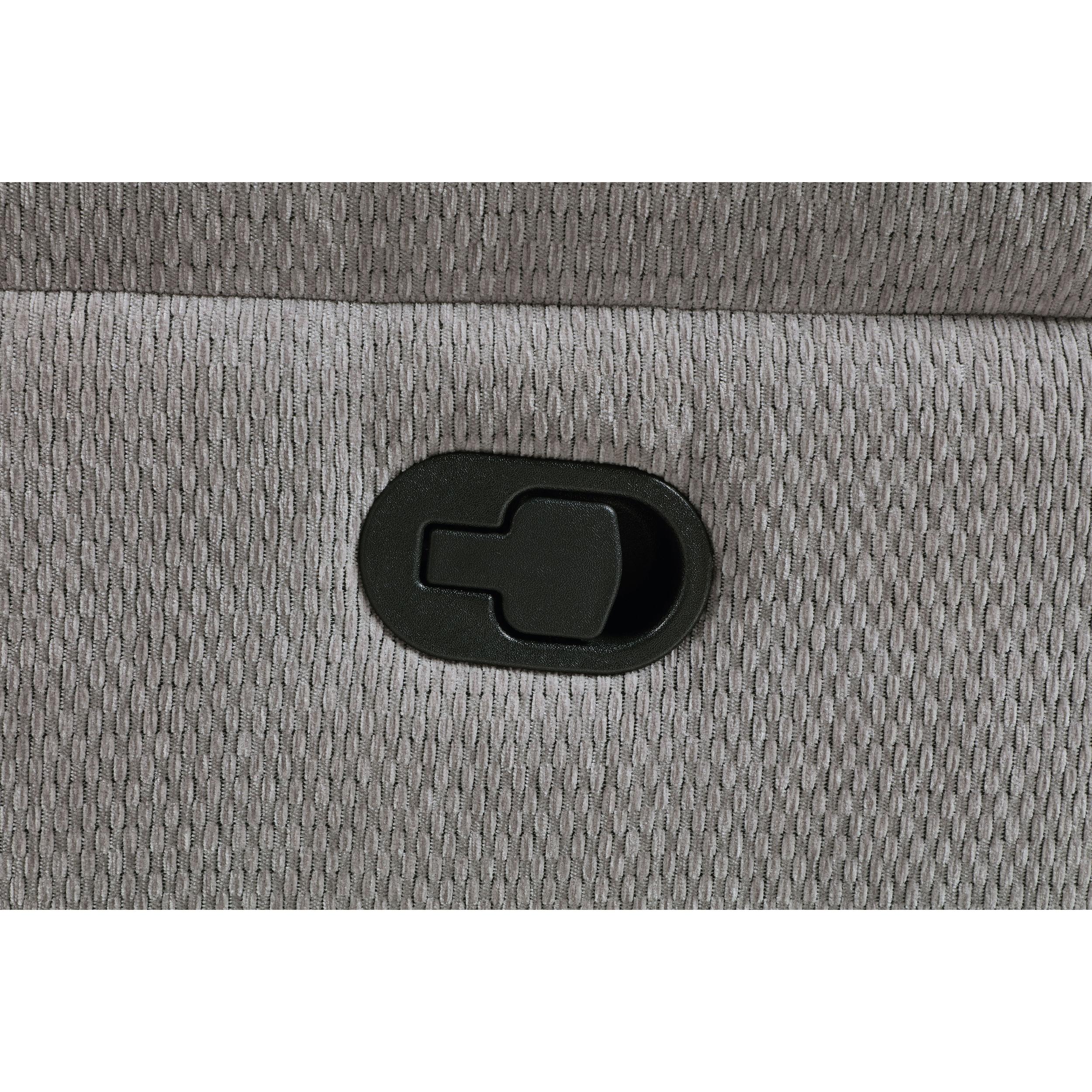 Coaster Furniture Gilson 602553 Chenille Upholstered Glider Recliner Chair - Grey IMAGE 10
