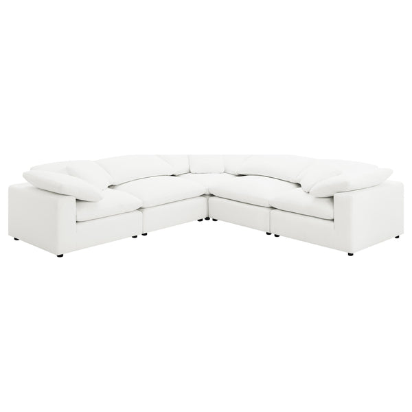 Coaster Furniture Raleigh 551751-SETB 5 pc Boucle Upholstered Modular Sectional - Ivory