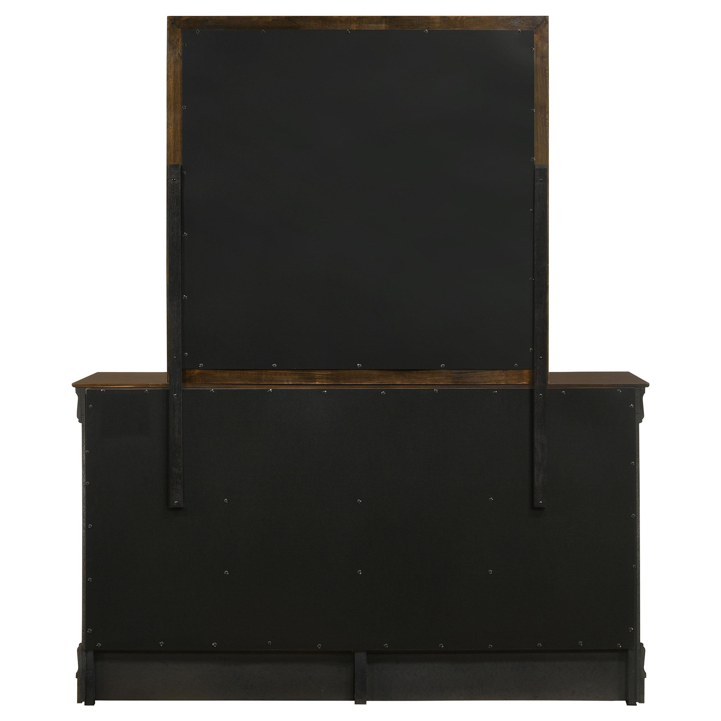  Coaster Furniture Louis Philippe 202413M 6-Drawer Dresser with Mirror - Cappuccino IMAGE 7