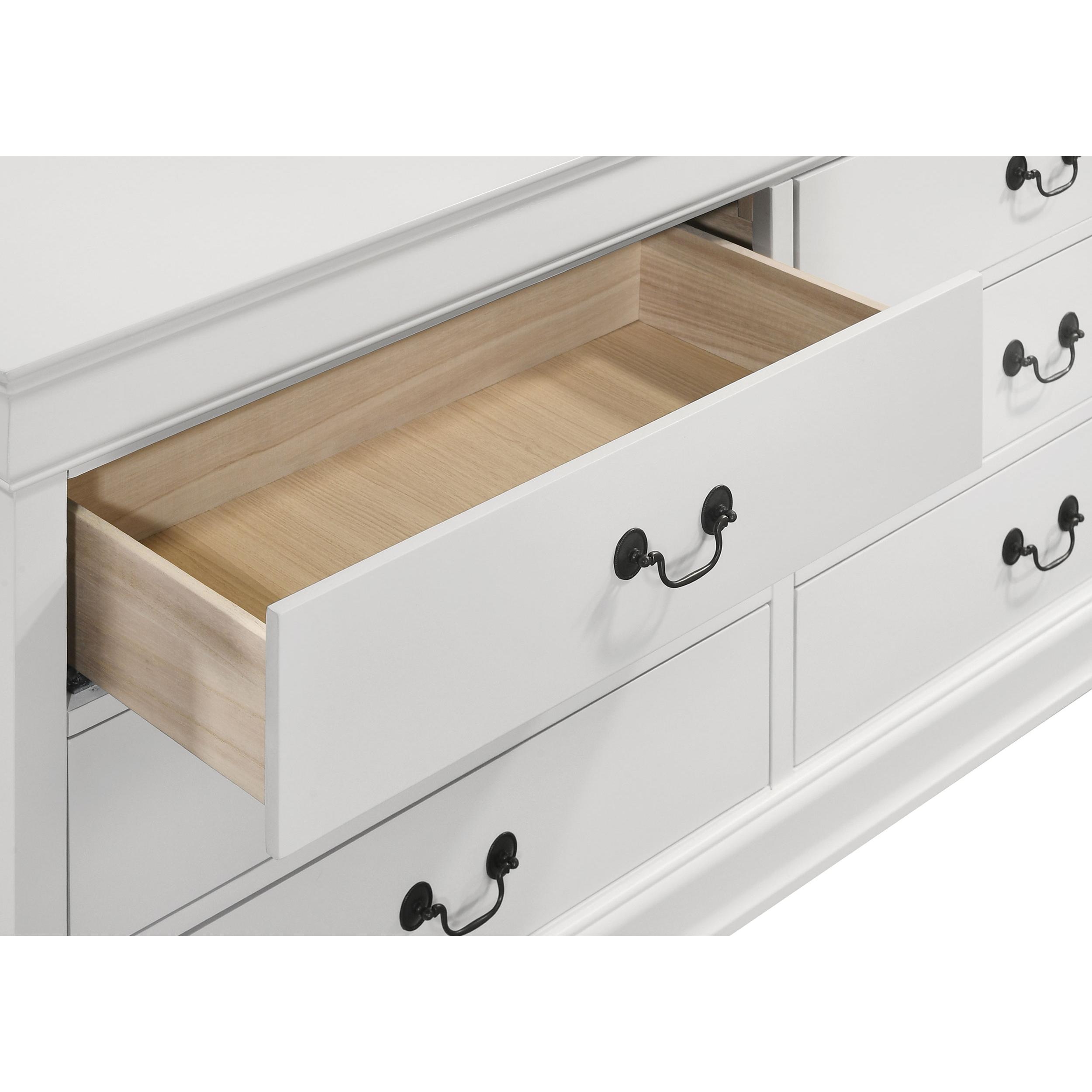  Coaster Furniture Louis Philippe 202443 6-Drawer Dresser - White IMAGE 11