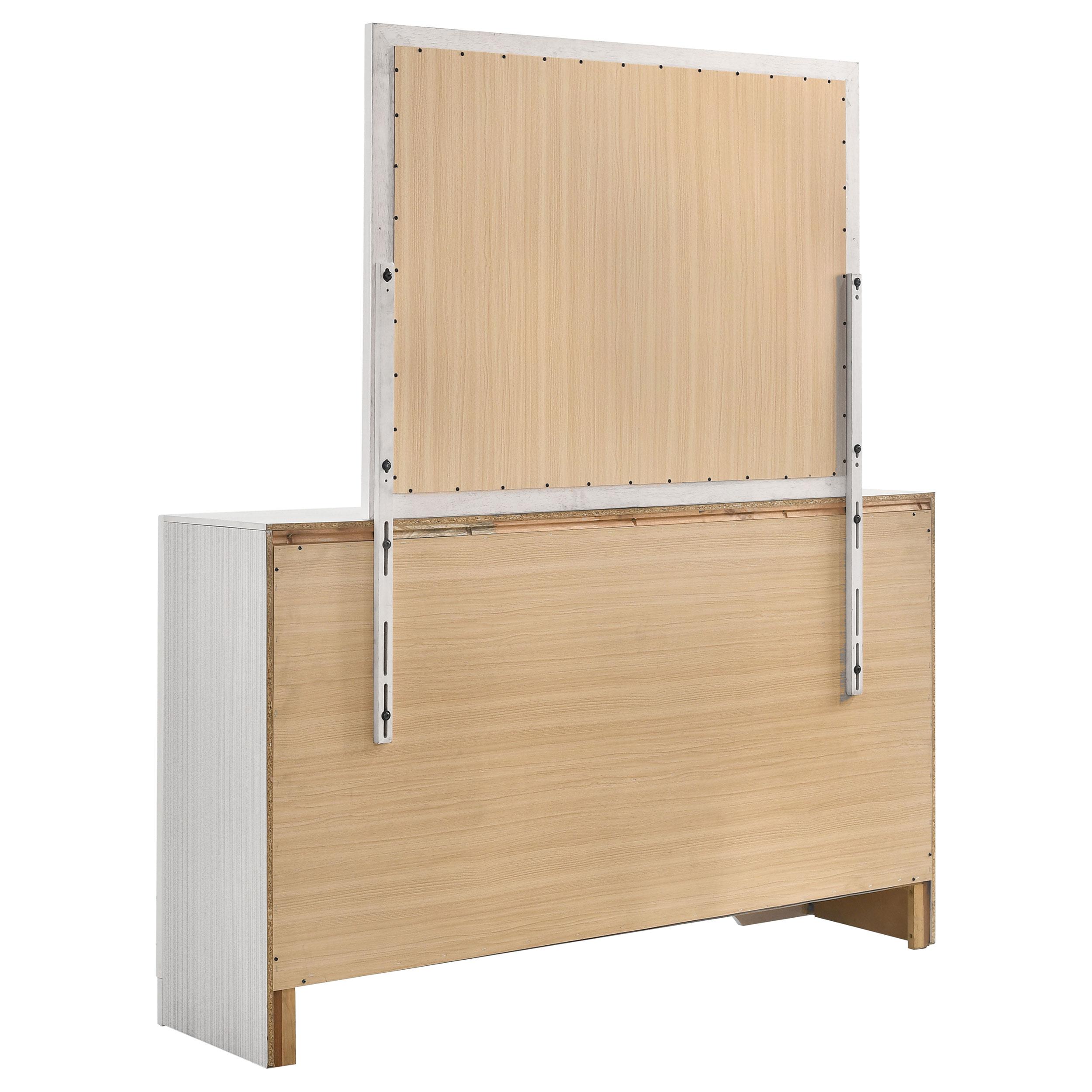  Coaster Furniture Miranda 205113M 7-Drawer Dresser with Mirror - White IMAGE 6