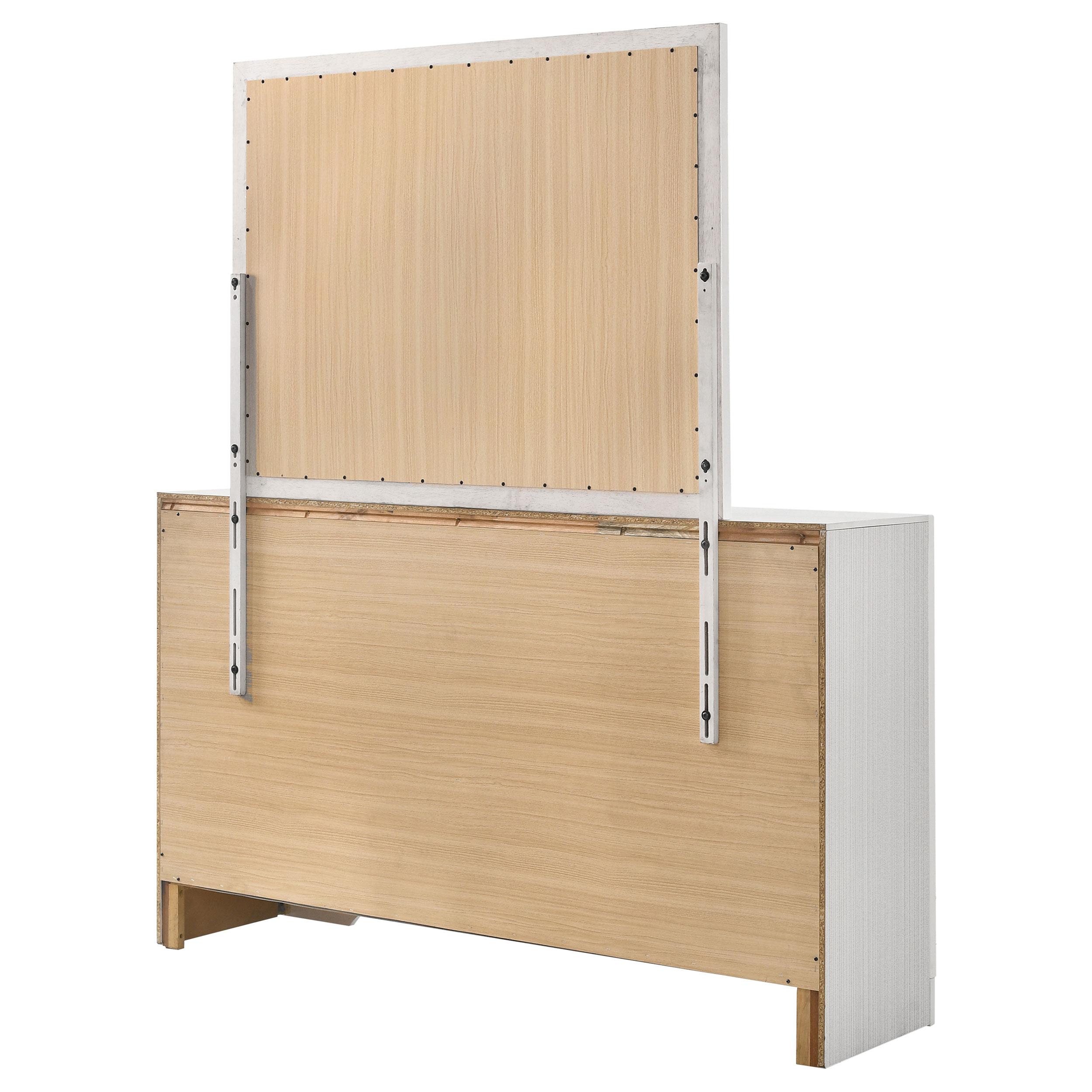  Coaster Furniture Miranda 205113M 7-Drawer Dresser with Mirror - White IMAGE 8