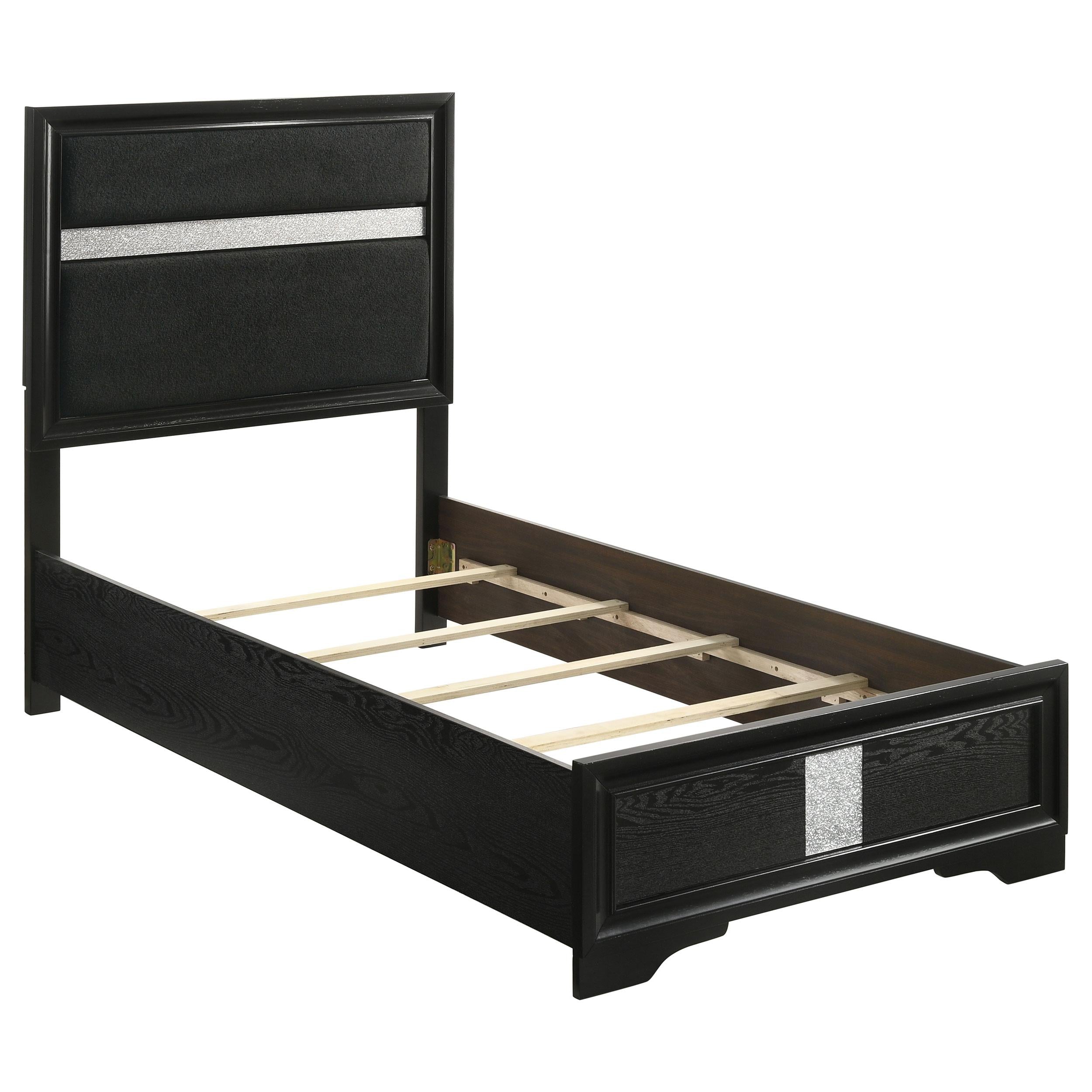  Size_Twin --  Coaster Furniture Miranda Upholstered Panel Bed IMAGE 1