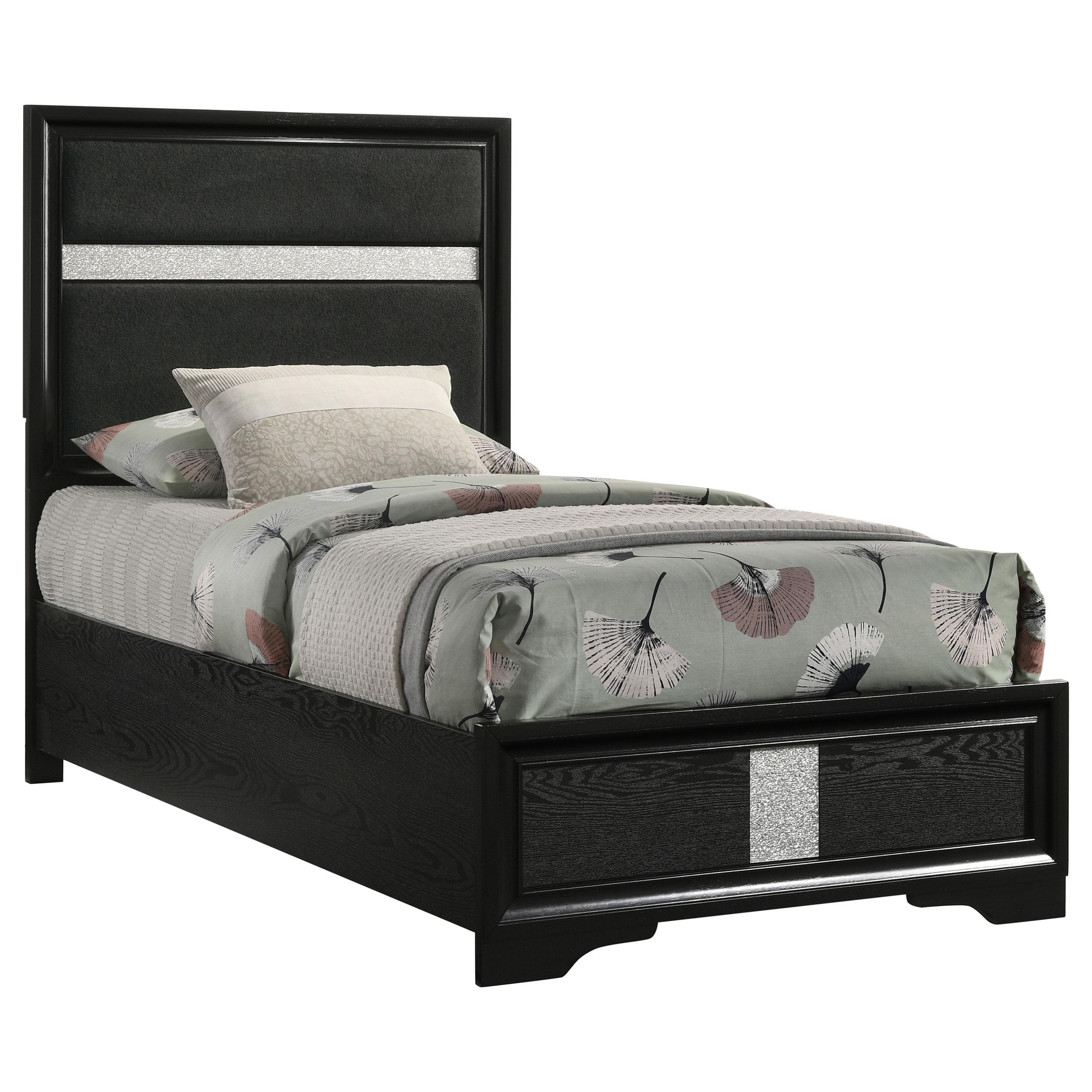  Size_Twin --  Coaster Furniture Miranda Upholstered Panel Bed IMAGE 3