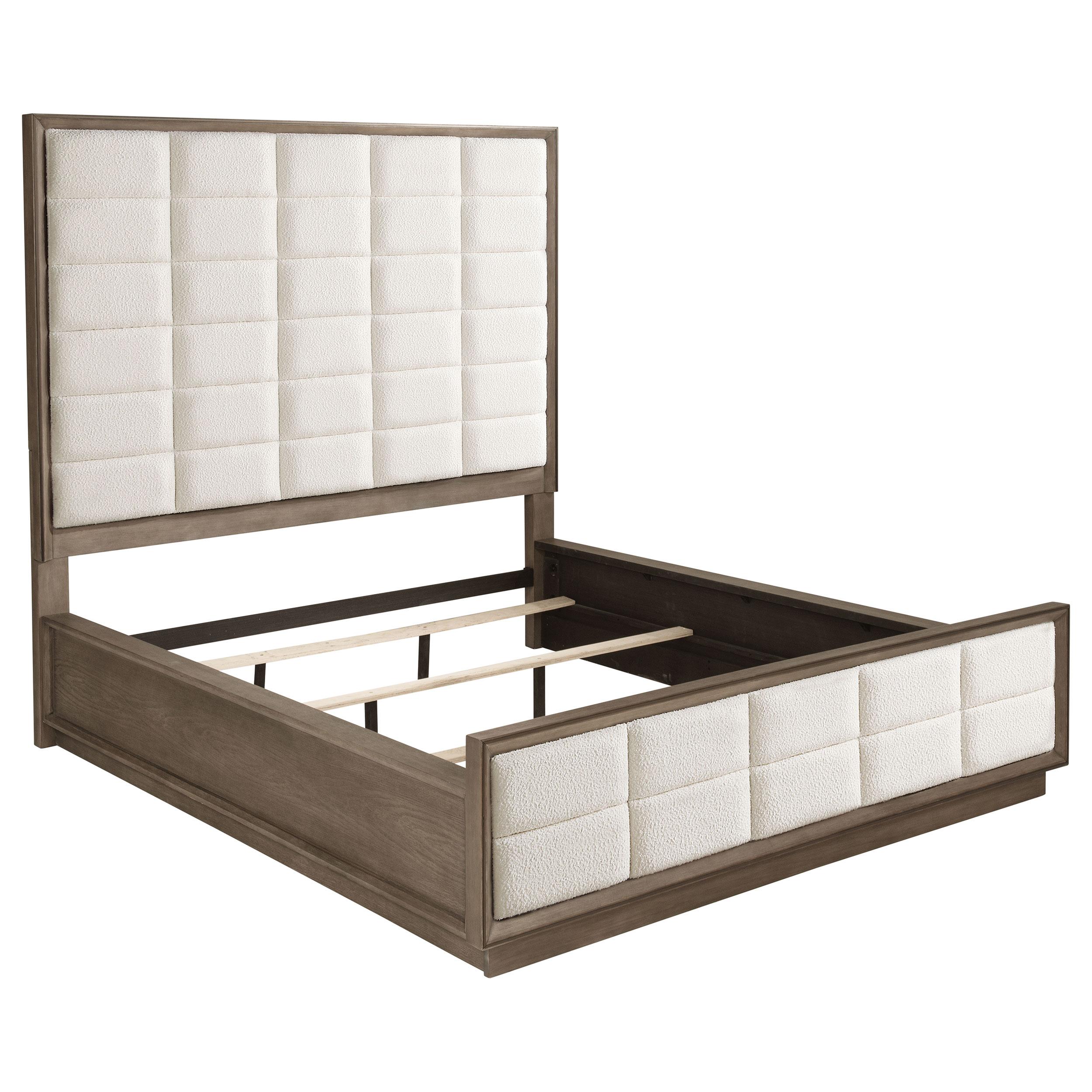  Size_California King --  Durango 223271KW 80-inch California King Panel Bed - Taupe Oak IMAGE 1
