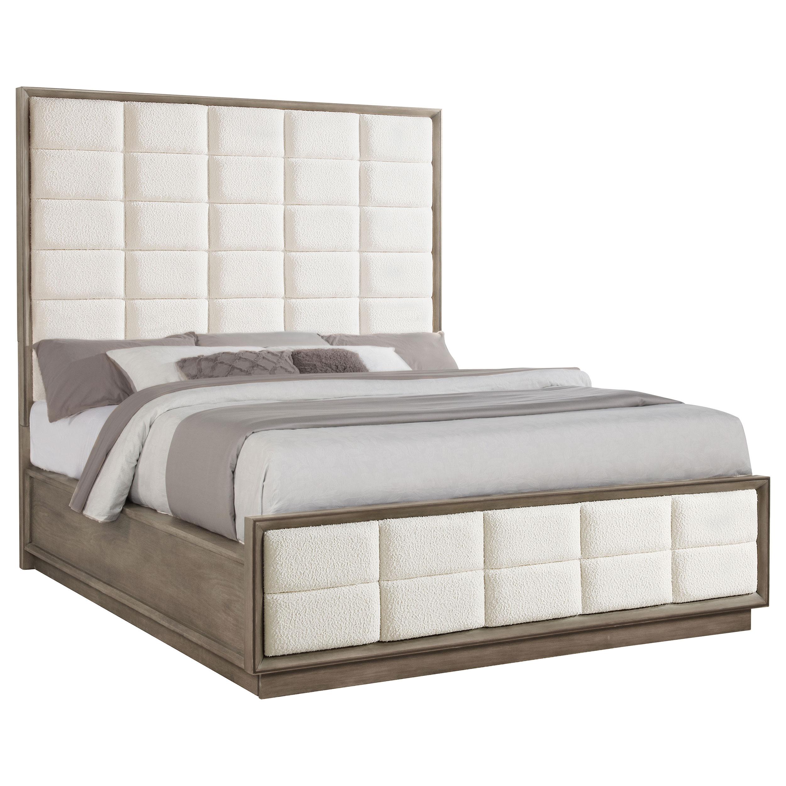  Size_California King --  Durango 223271KW 80-inch California King Panel Bed - Taupe Oak IMAGE 3