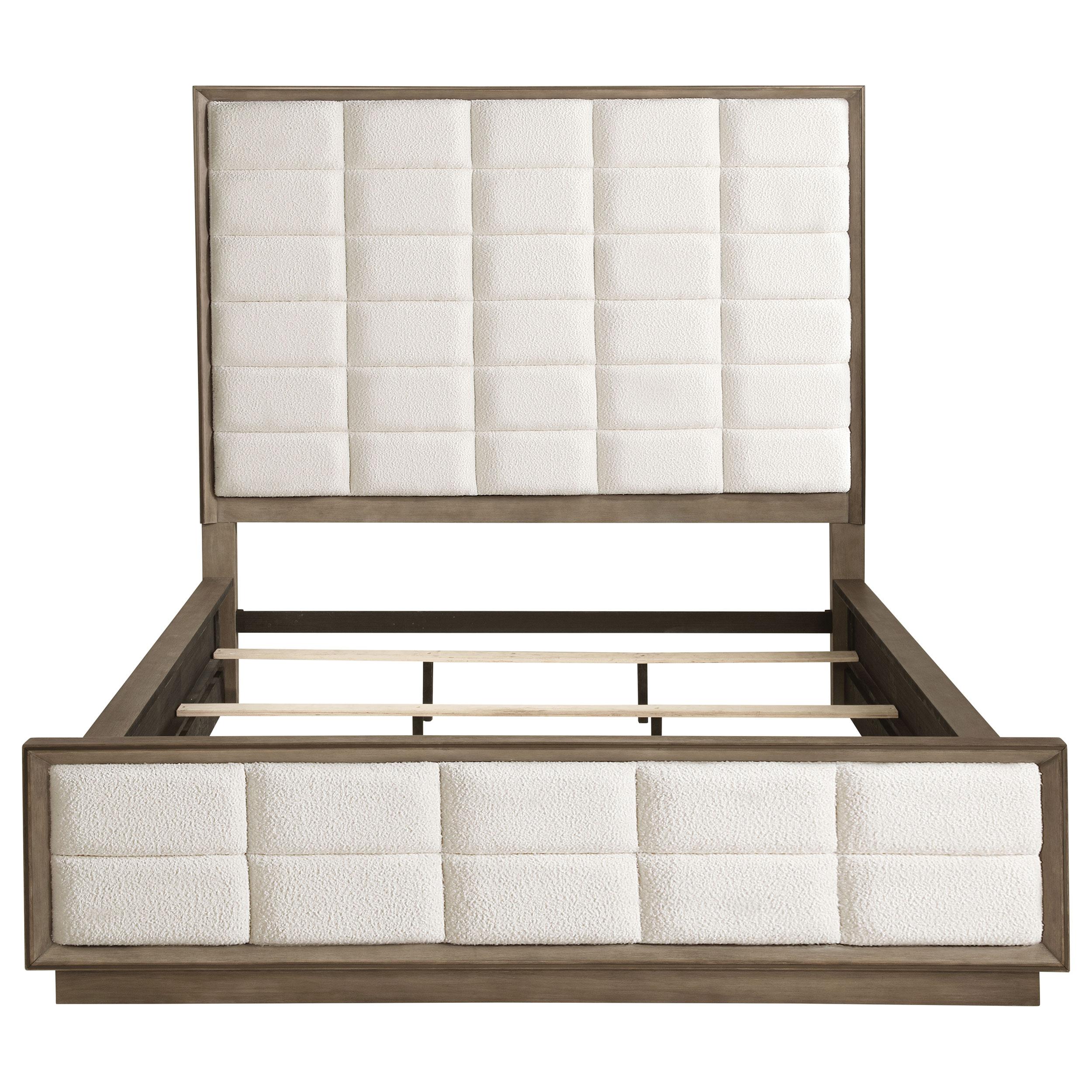  Size_California King --  Durango 223271KW 80-inch California King Panel Bed - Taupe Oak IMAGE 4