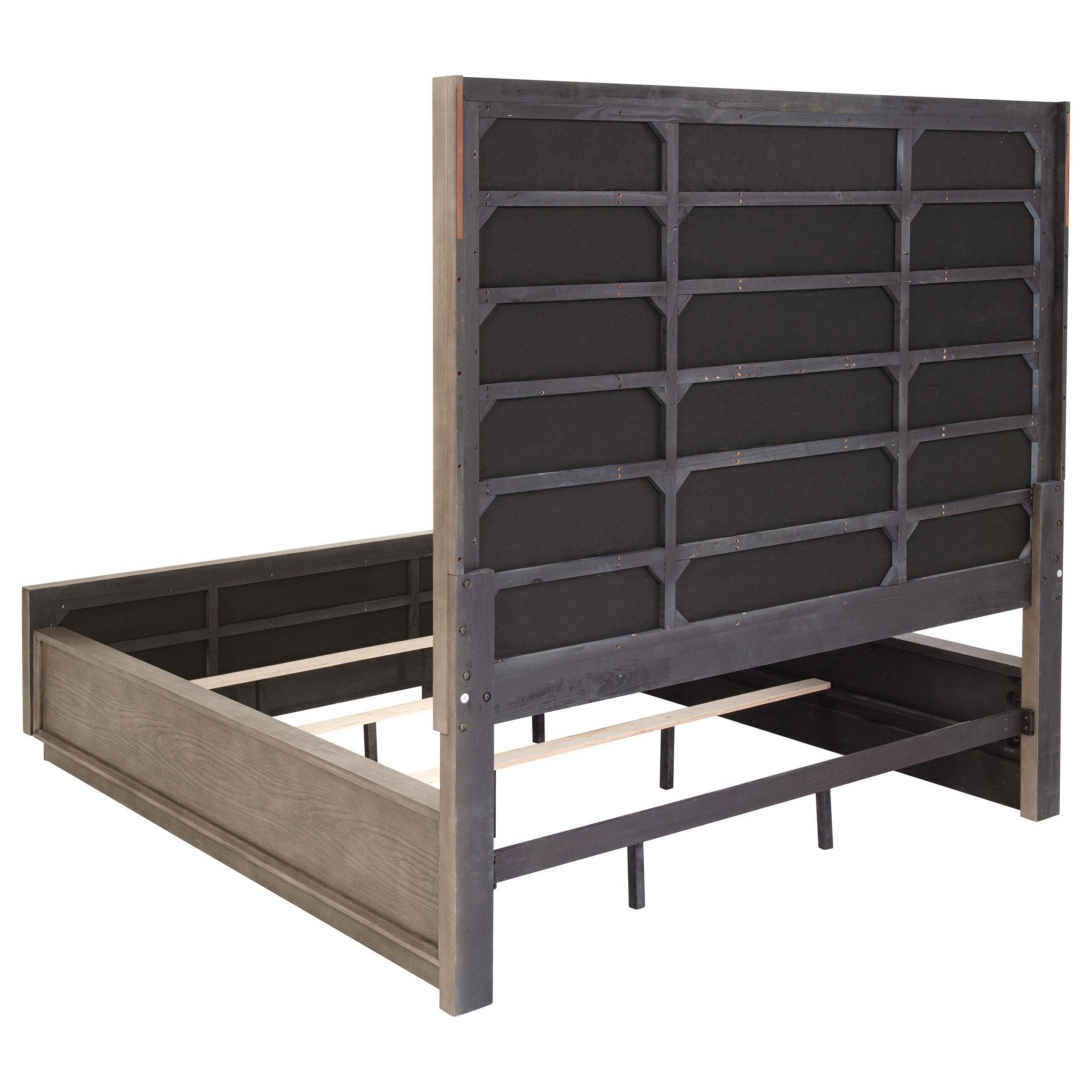  Size_California King --  Durango 223271KW 80-inch California King Panel Bed - Taupe Oak IMAGE 5
