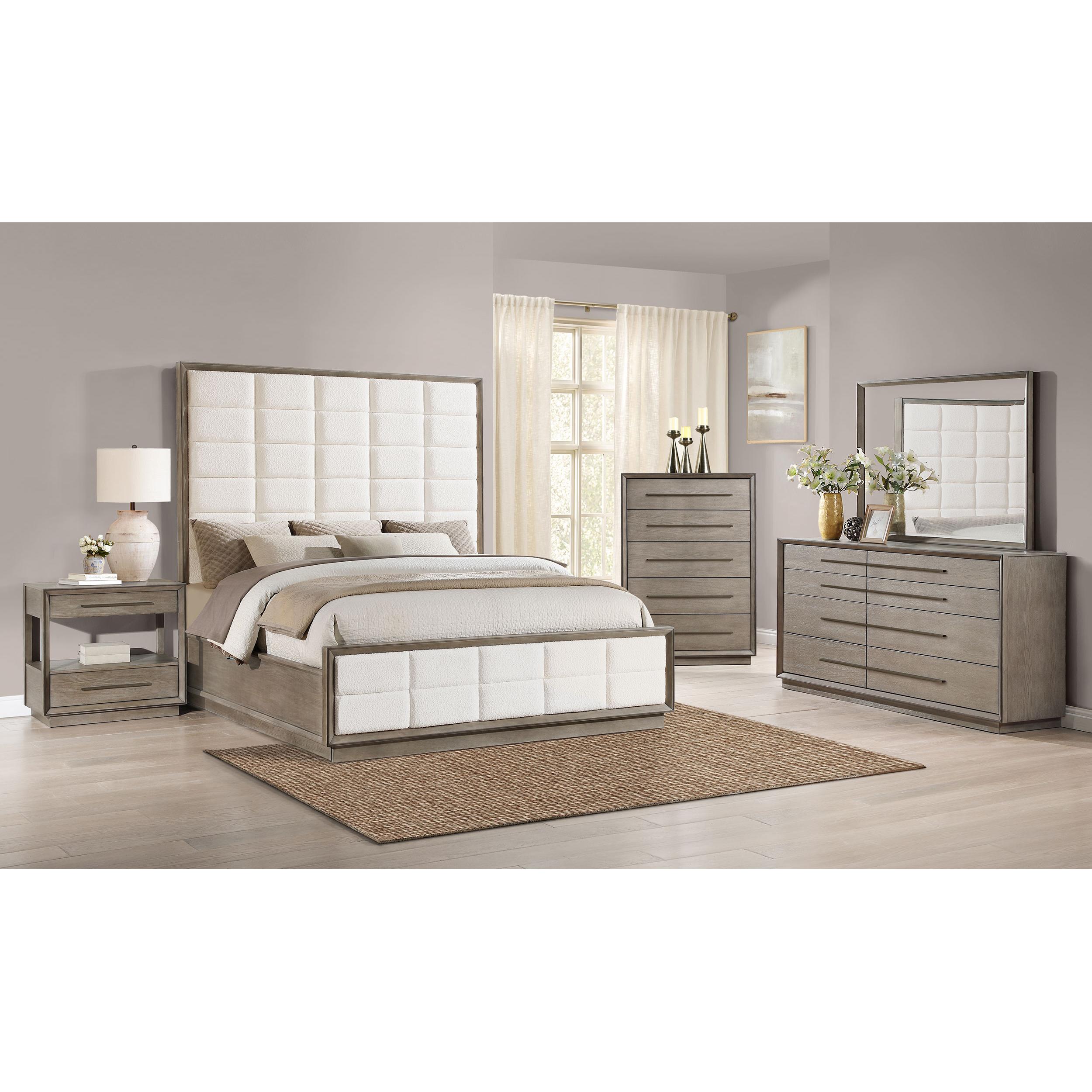  Size_California King --  Durango 223271KW 80-inch California King Panel Bed - Taupe Oak IMAGE 7