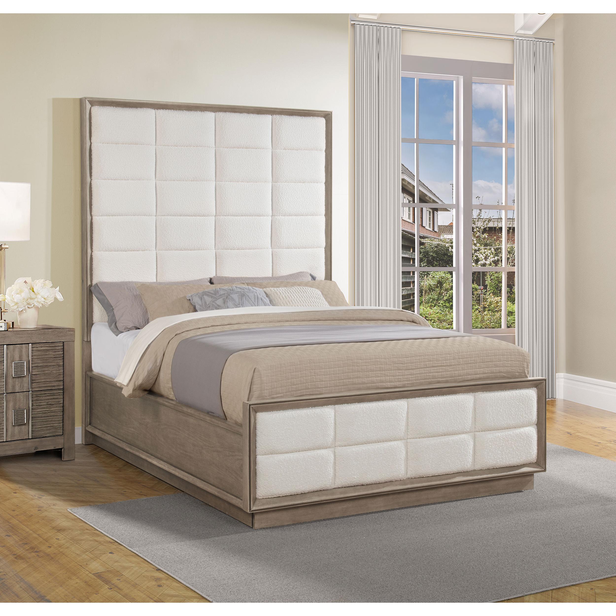  Size_Queen --  Coaster Furniture Durango Upholstered Panel Bed IMAGE 2