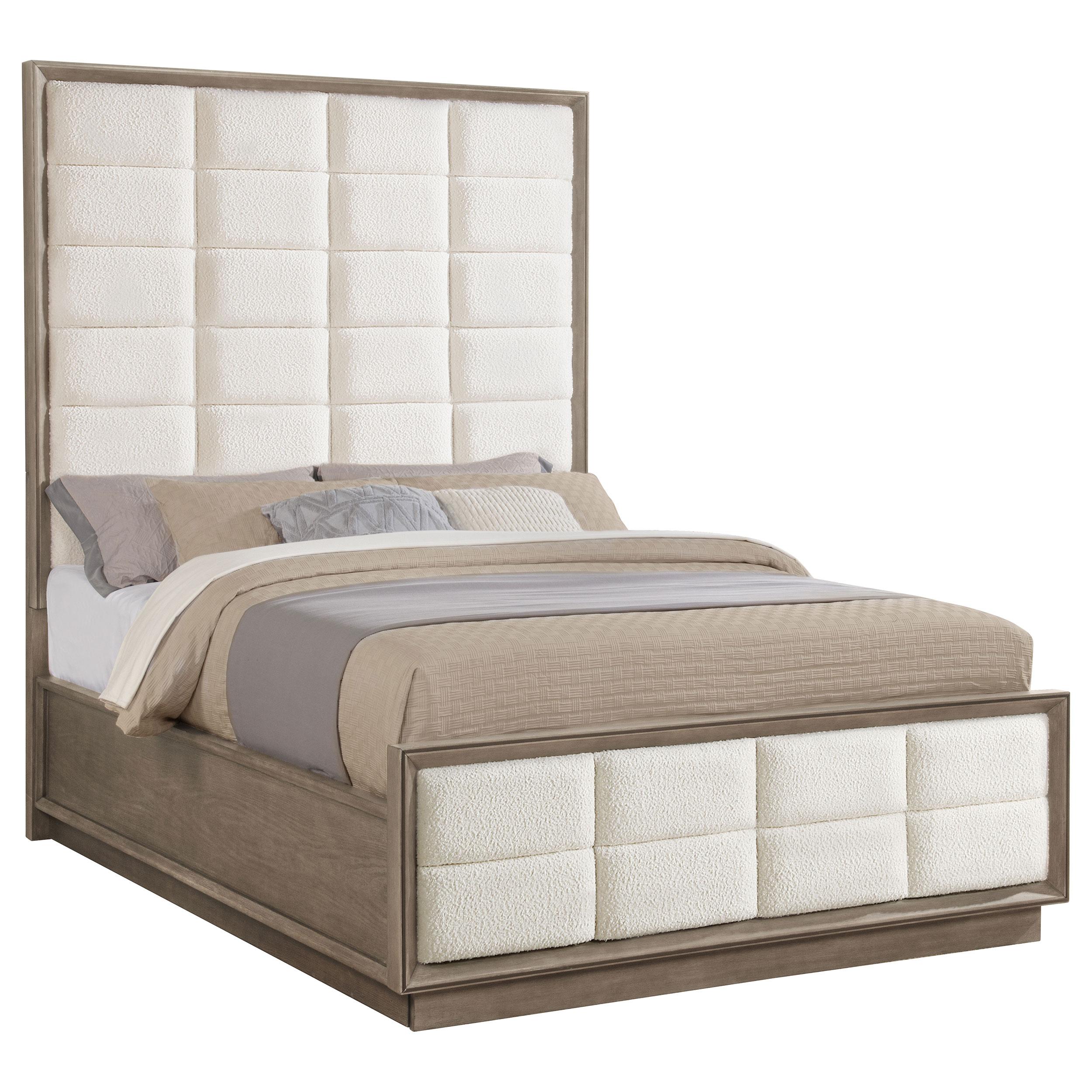  Size_Queen --  Coaster Furniture Durango Upholstered Panel Bed IMAGE 3