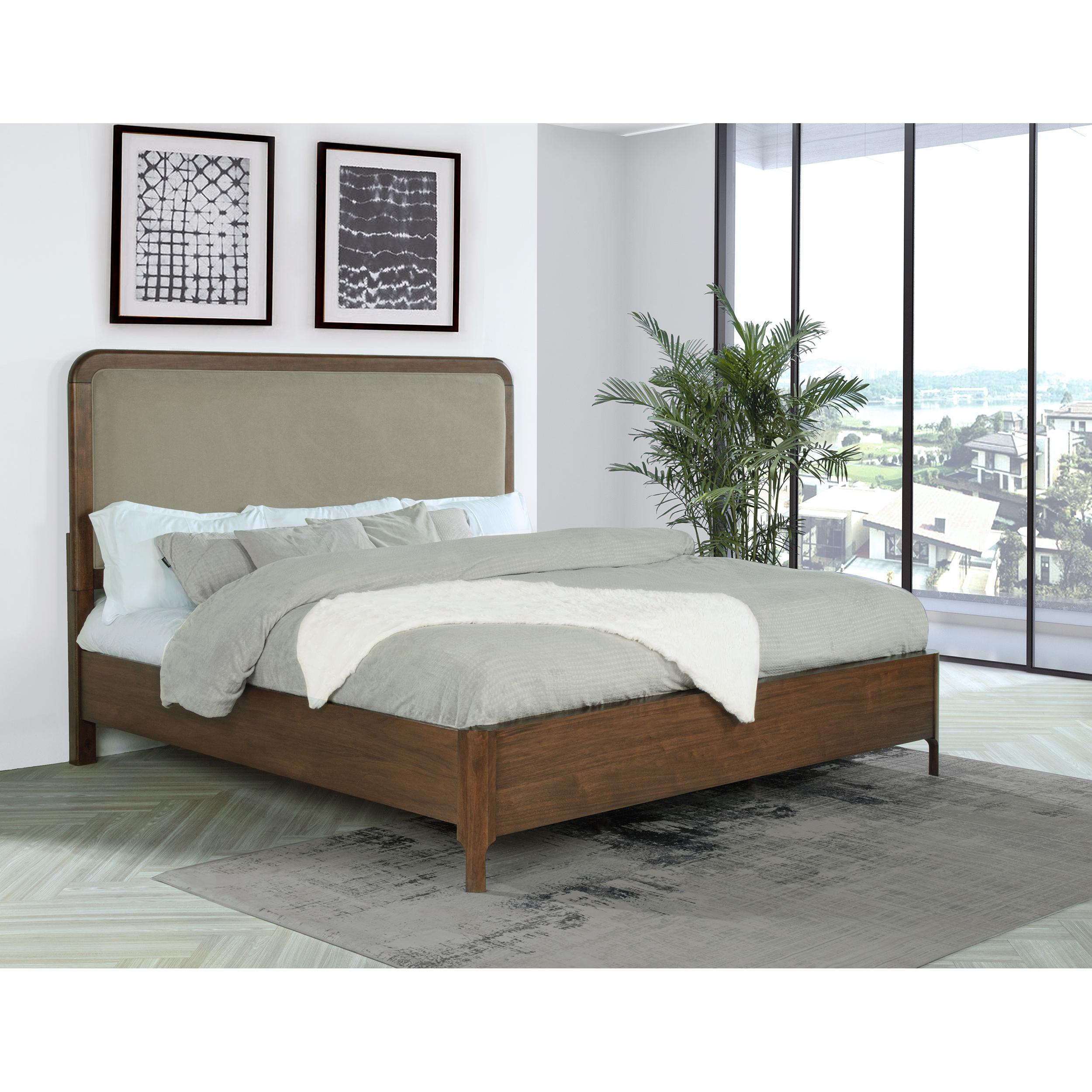  Size_Queen --  Coaster Furniture Maderia Upholstered Panel Bed IMAGE 2