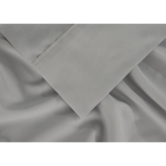  Size_Twin Manufacturer Color_Light Grey --  Bedgear Basic Sheet Set IMAGE 3