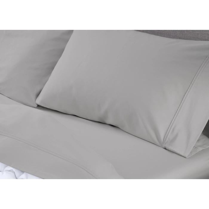  Size_California King Manufacturer Color_Light Grey --  Basic Sheet Set - Light Grey (California King) IMAGE 2