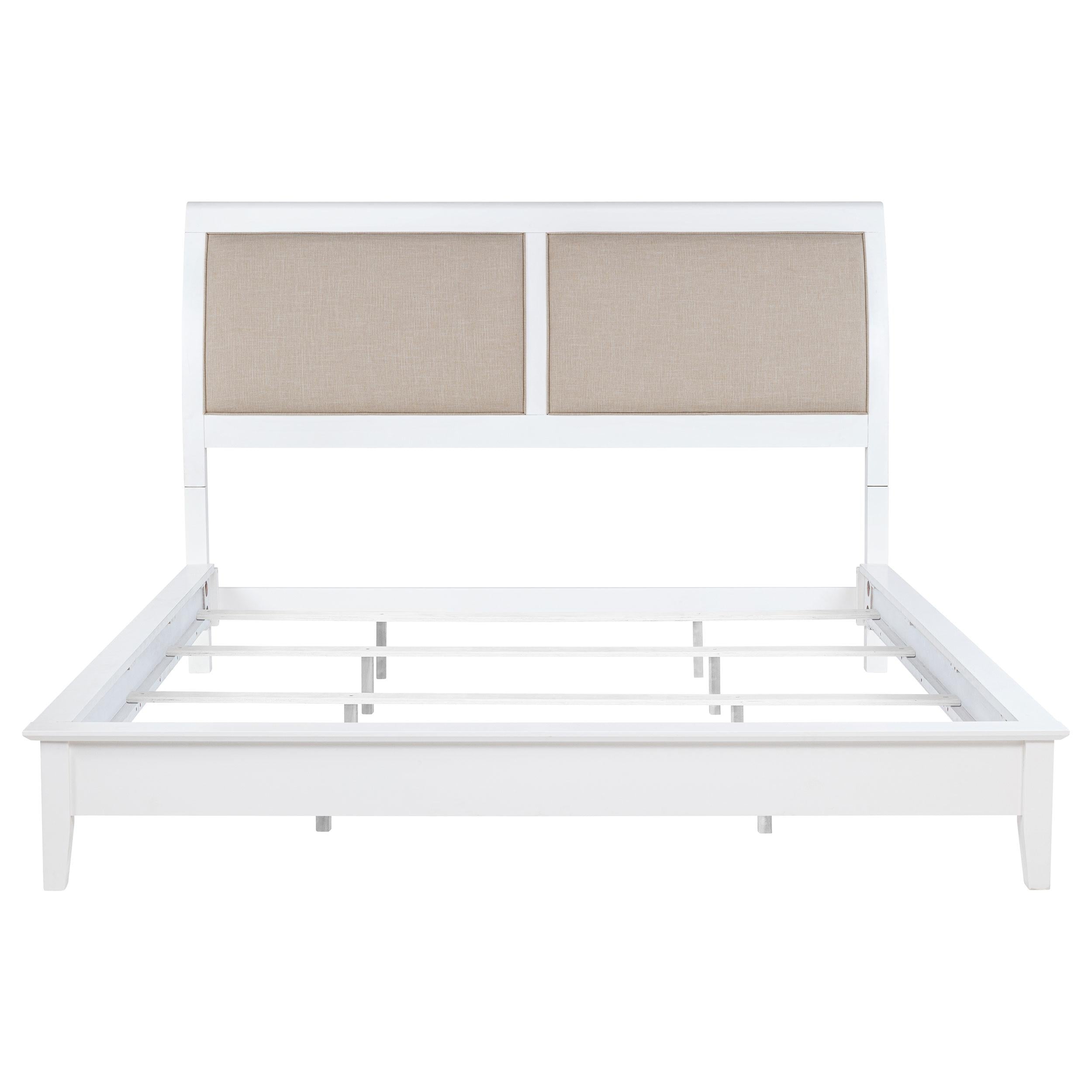  Size_Queen --  Coaster Furniture Bexhill Upholstered Panel Bed IMAGE 3