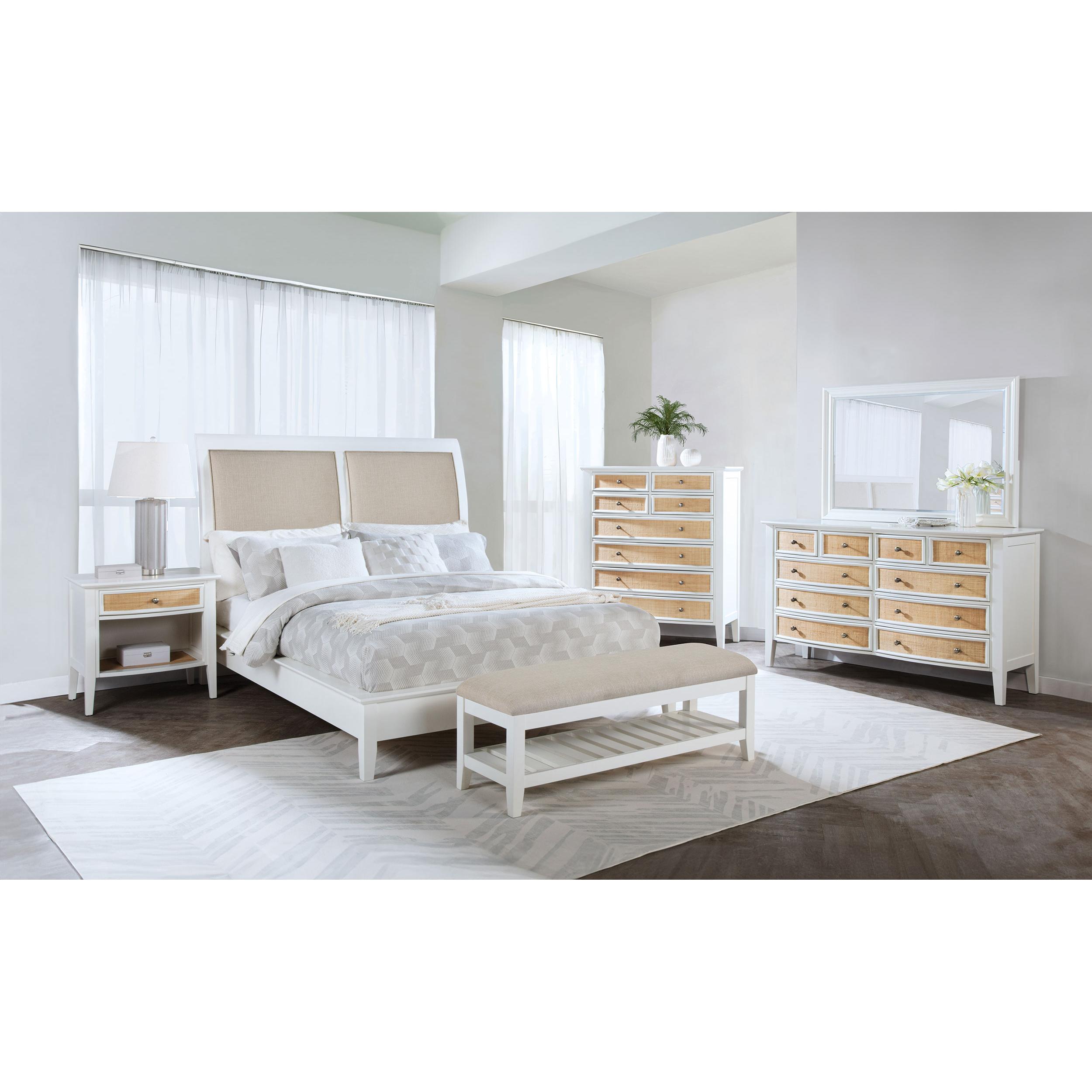  Size_Queen --  Coaster Furniture Bexhill Upholstered Panel Bed IMAGE 7