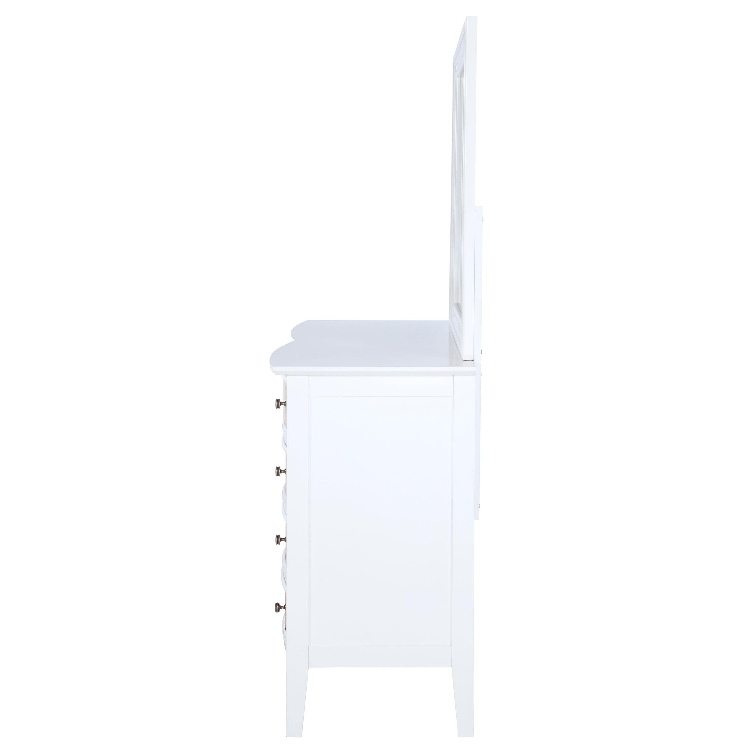  Coaster Furniture Bexhill 223473M 10-Drawer Dresser and Mirror - White IMAGE 4