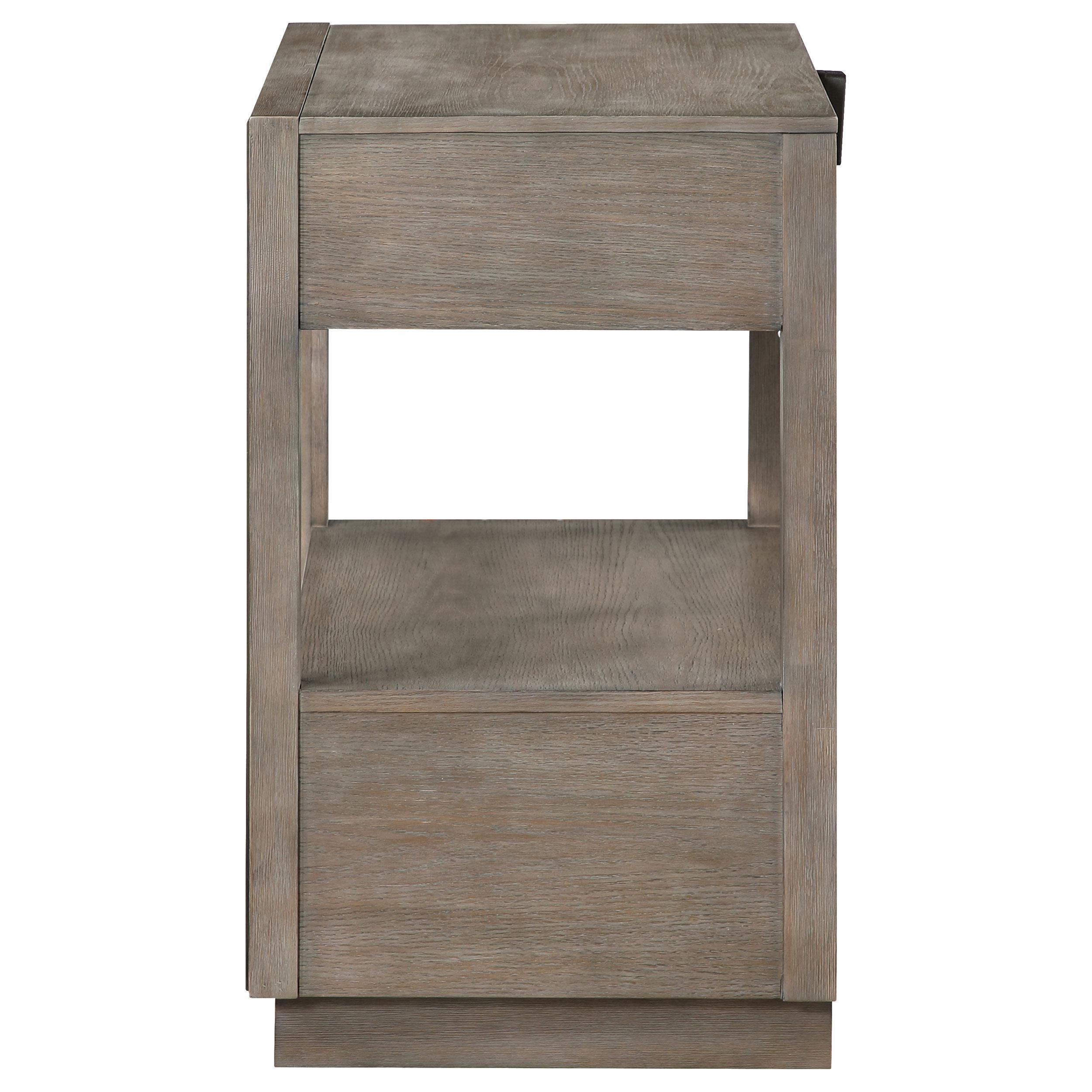  Coaster Furniture Durango 223272 2-Drawer Nightstand Bedside Table - Taupe Oak IMAGE 4