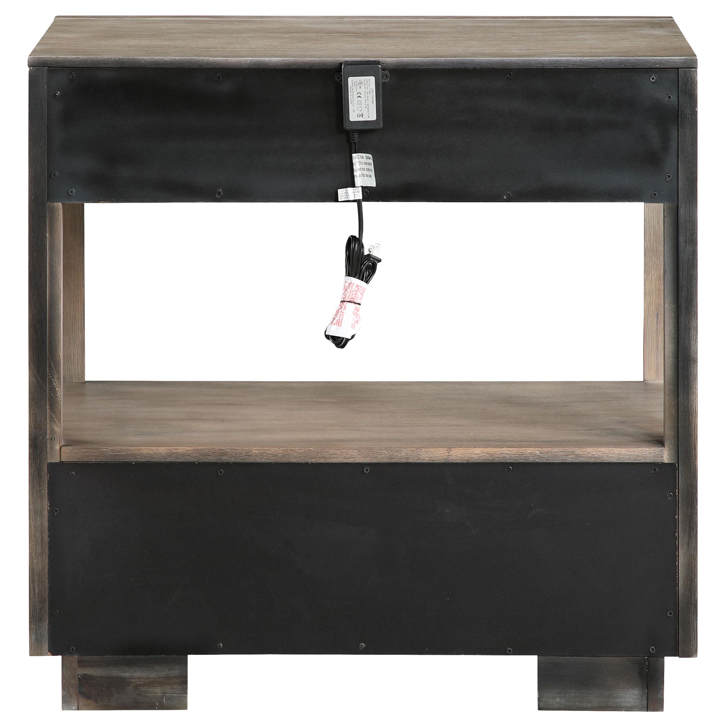  Coaster Furniture Durango 223272 2-Drawer Nightstand Bedside Table - Taupe Oak IMAGE 6