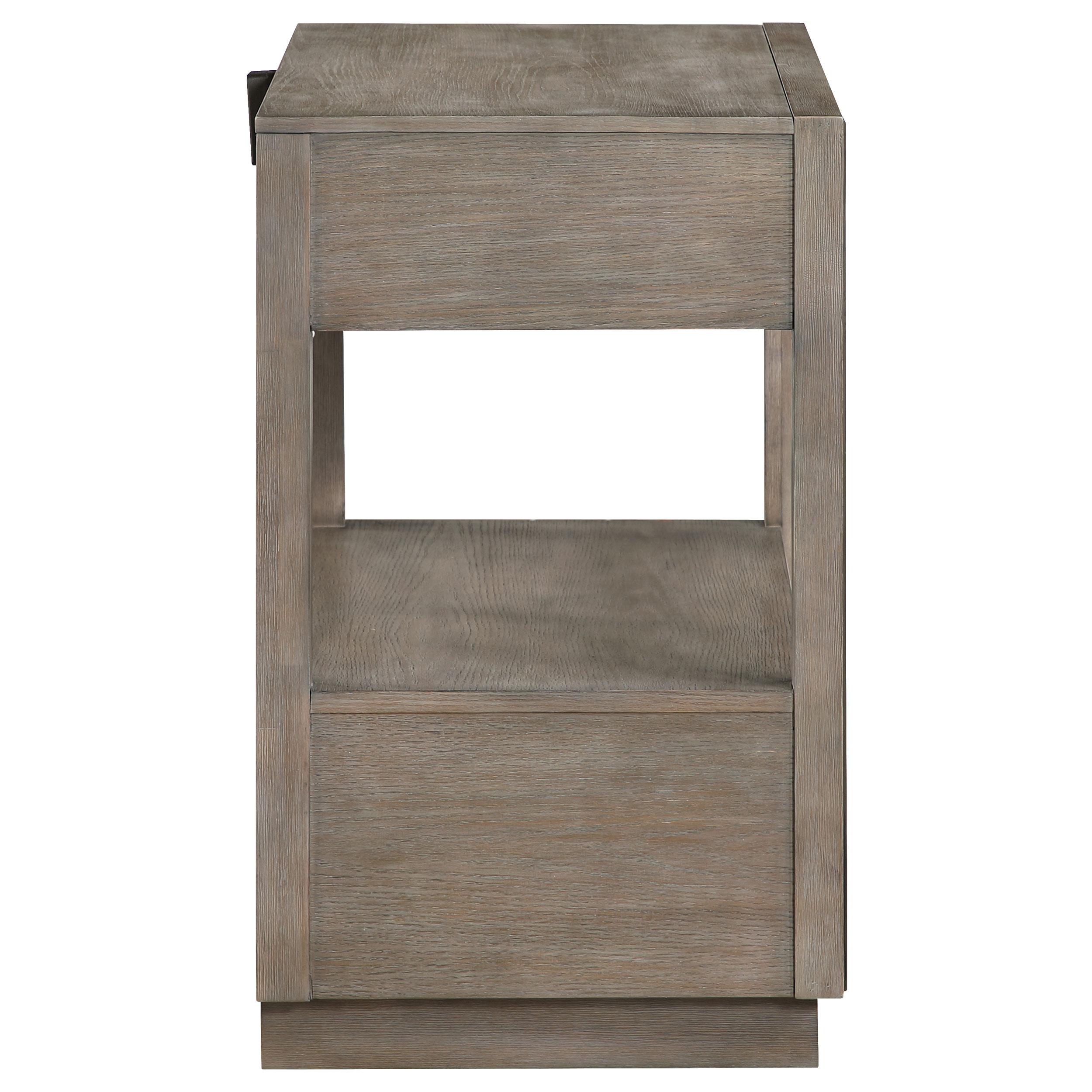  Coaster Furniture Durango 223272 2-Drawer Nightstand Bedside Table - Taupe Oak IMAGE 8