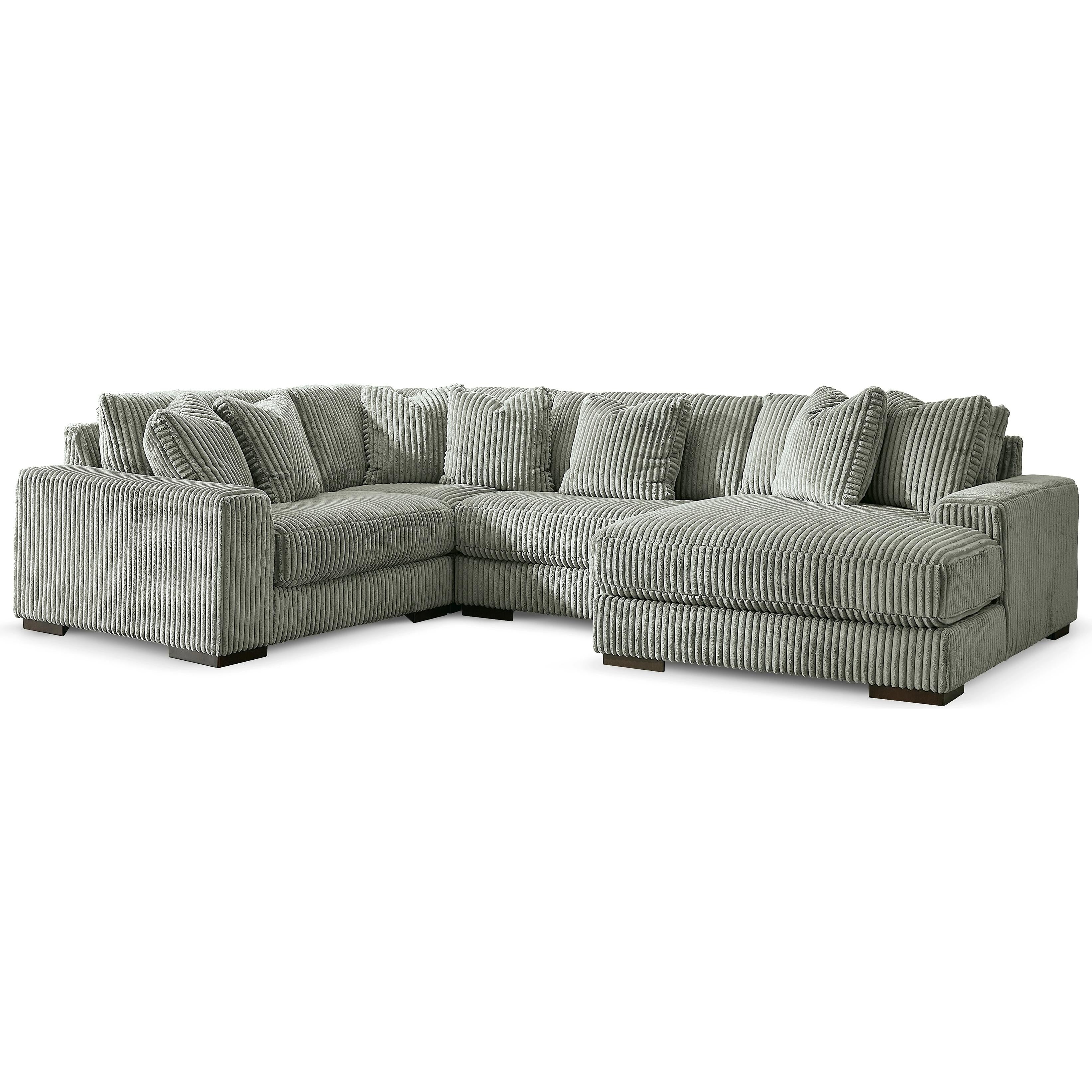  Manufacturer Color_Fog --  Lindyn 21105S15 4 pc Sectional with Chaise IMAGE 1