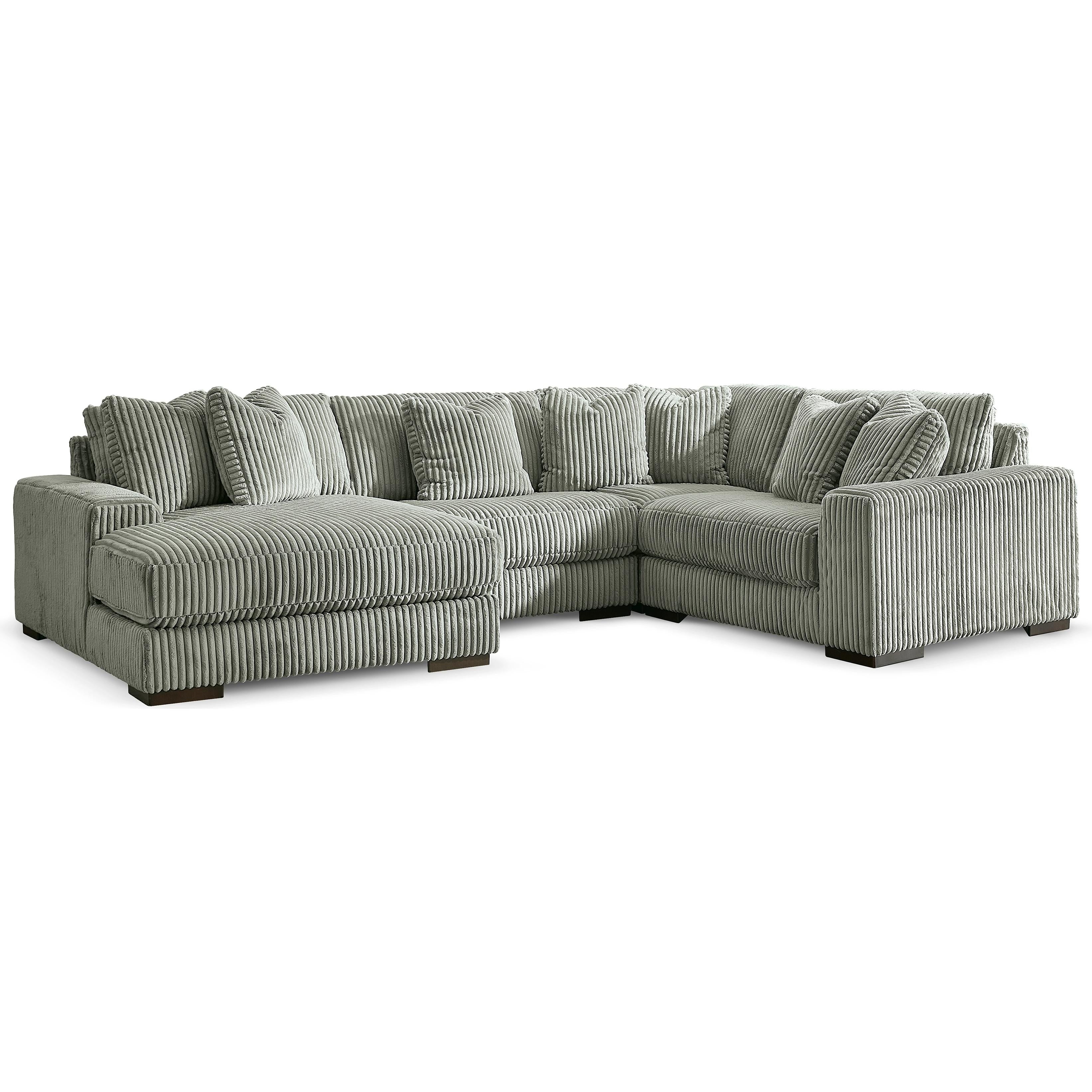  Manufacturer Color_Fog --  Lindyn 21105S17 4 pc Sectional with Chaise IMAGE 1