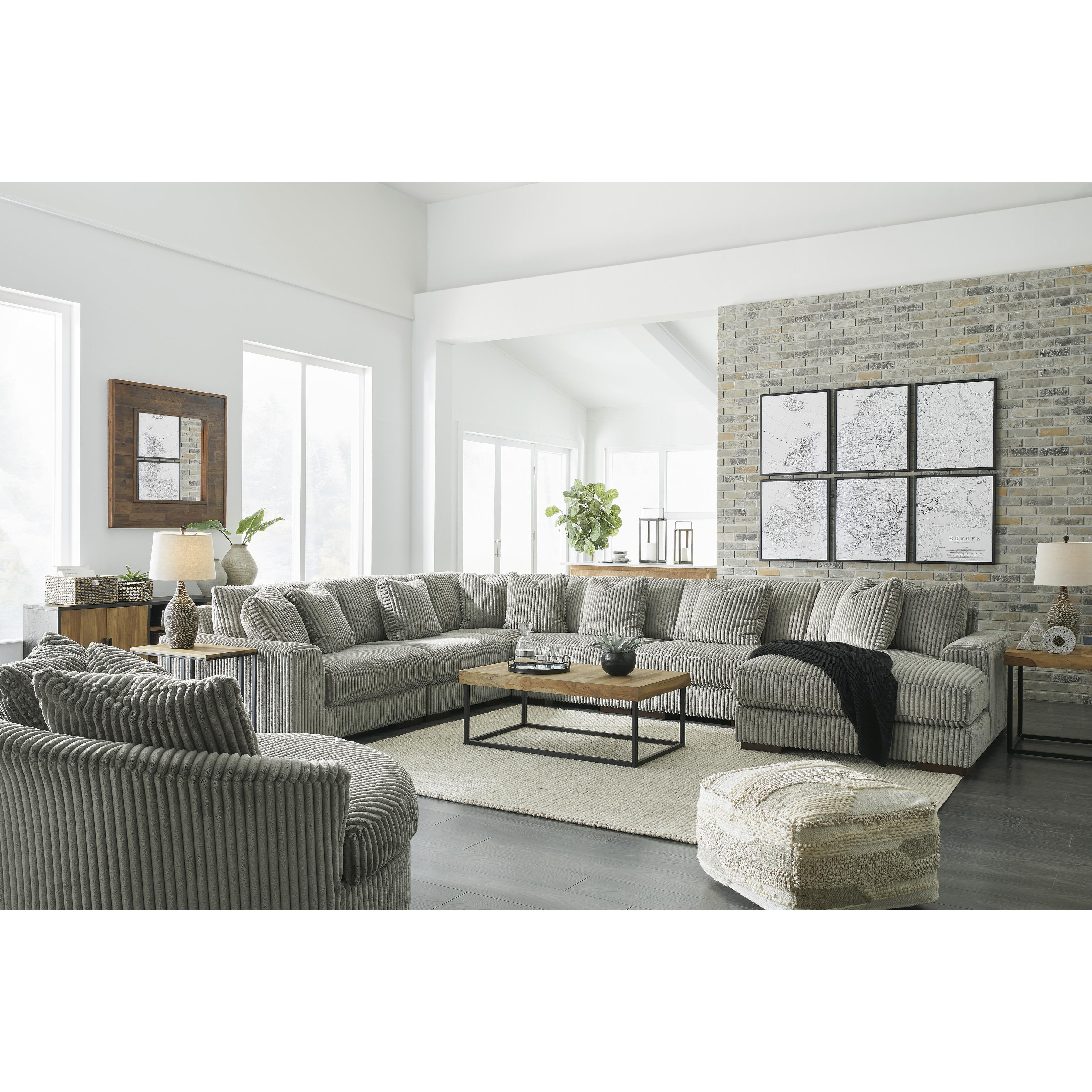  Manufacturer Color_Fog --  Lindyn 21105S19 6 pc Sectional with Chaise IMAGE 3