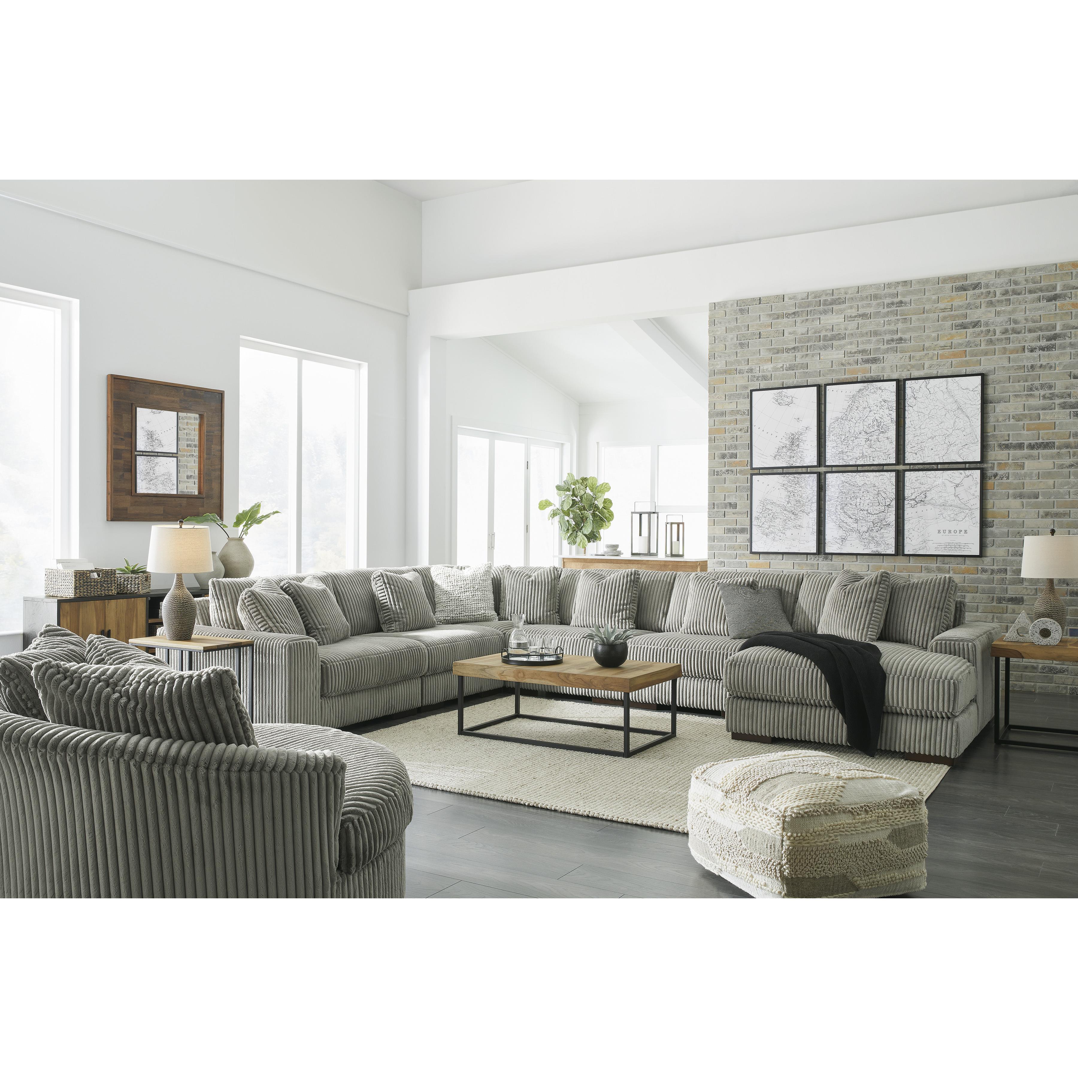  Manufacturer Color_Fog --  Lindyn 21105S19 6 pc Sectional with Chaise IMAGE 4