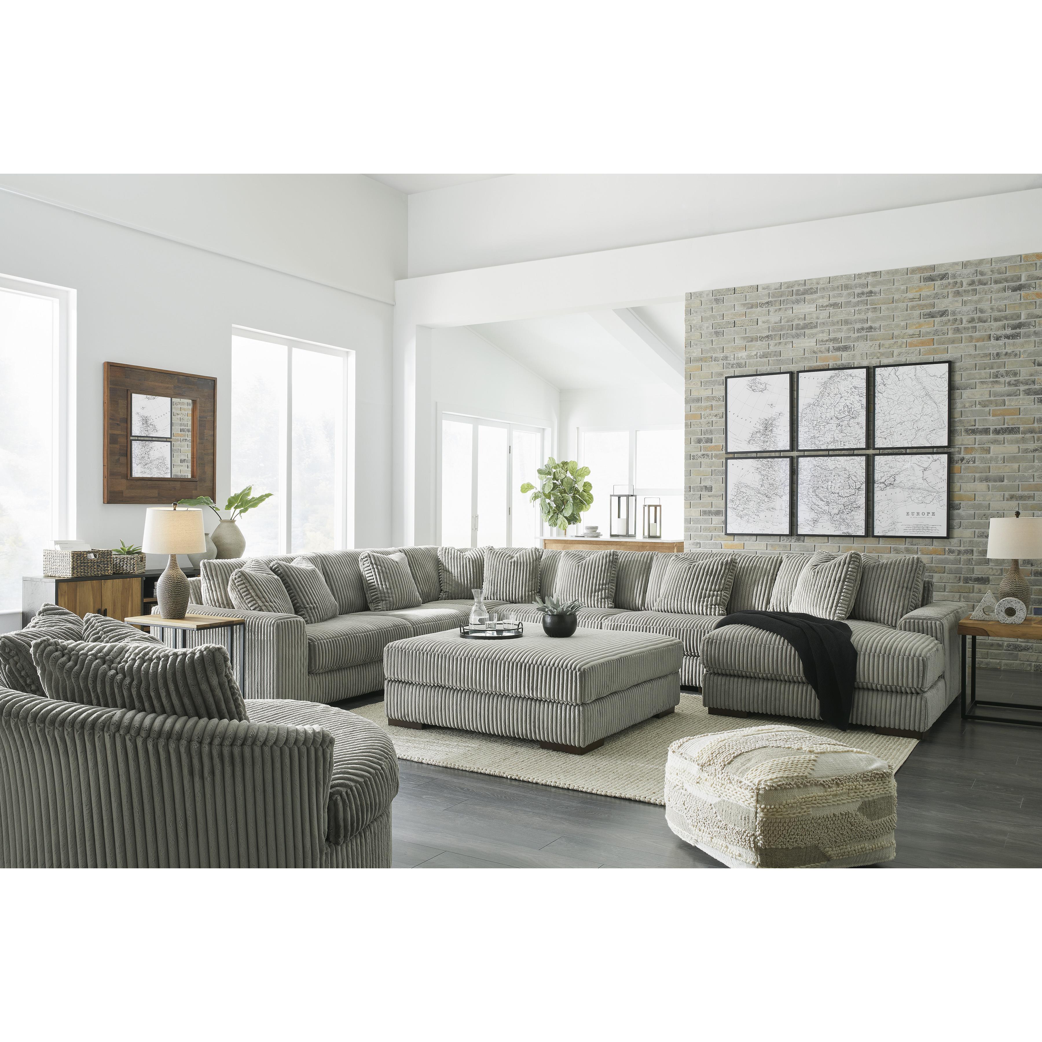  Manufacturer Color_Fog --  Lindyn 21105S19 6 pc Sectional with Chaise IMAGE 5