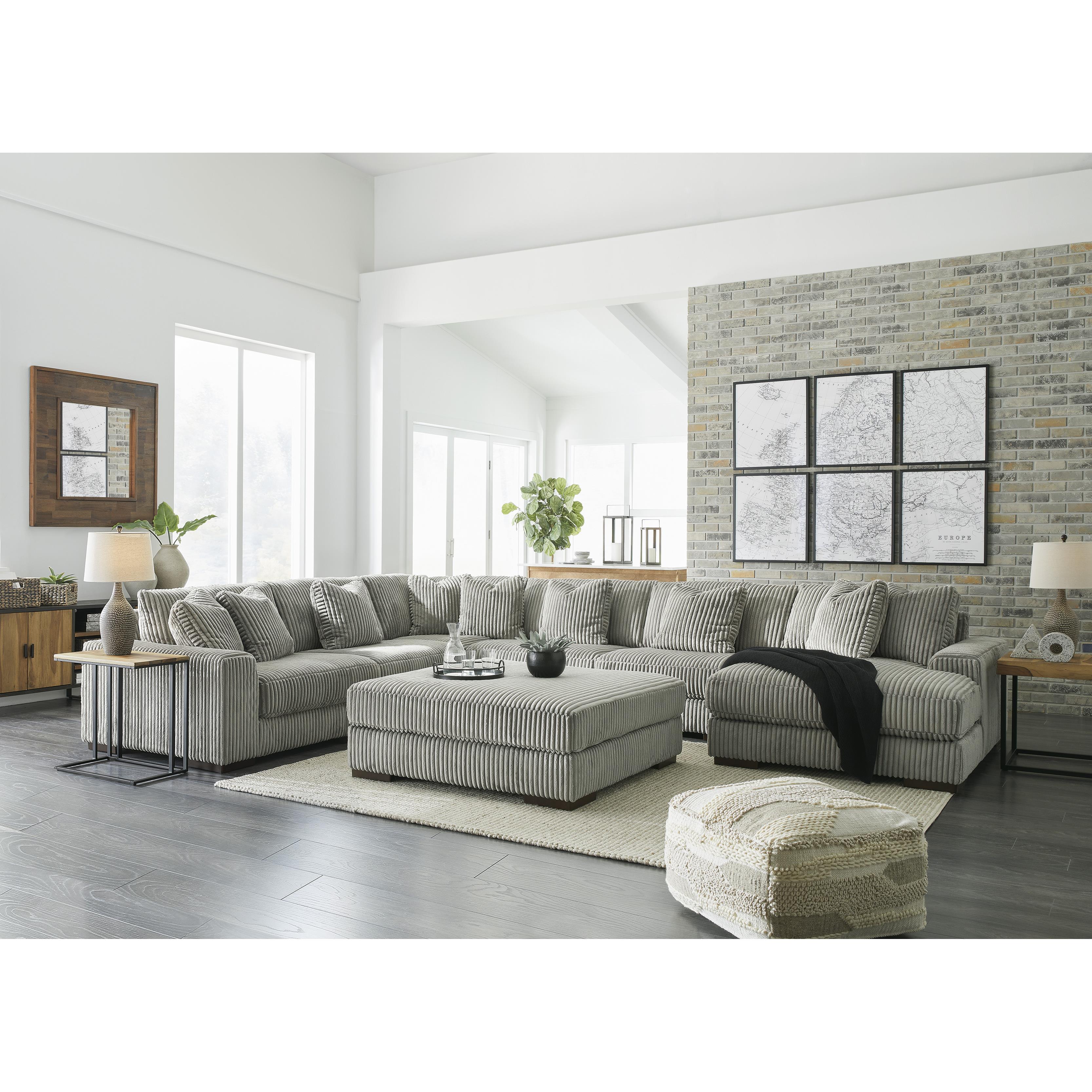  Manufacturer Color_Fog --  Lindyn 21105S19 6 pc Sectional with Chaise IMAGE 7