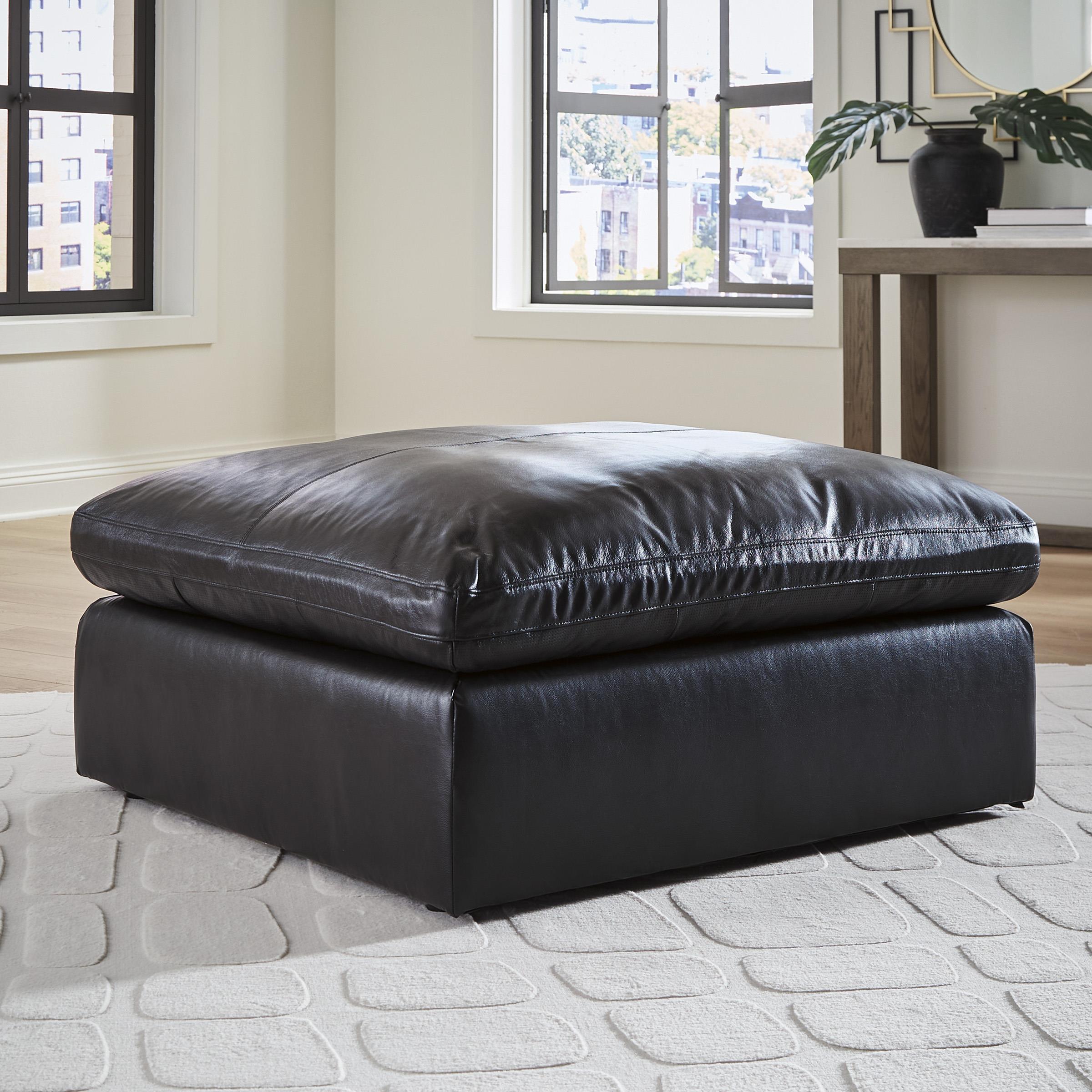  Manufacturer Color_Black --  Emilia 3090208 Oversized Accent Ottoman IMAGE 3