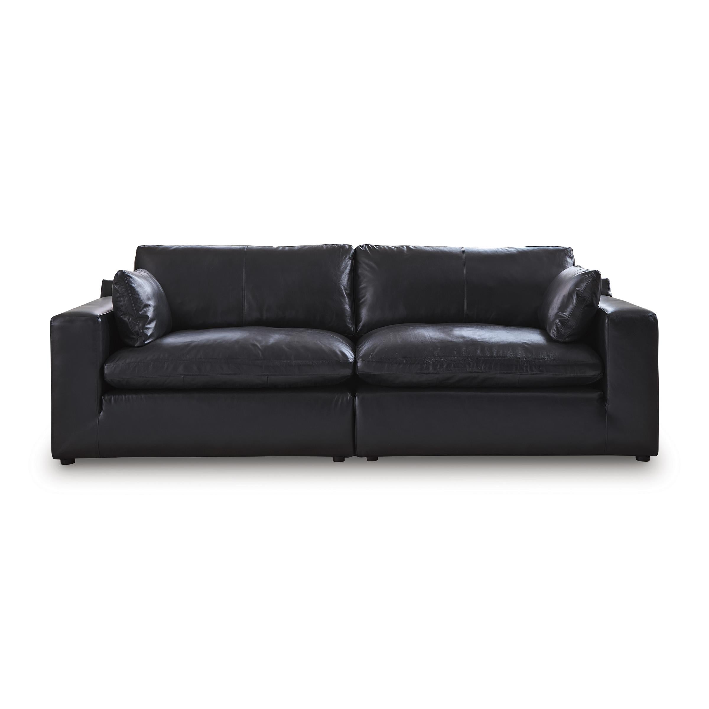  Manufacturer Color_Black --  Emilia 30902S1 2 pc Sectional Loveseat IMAGE 1