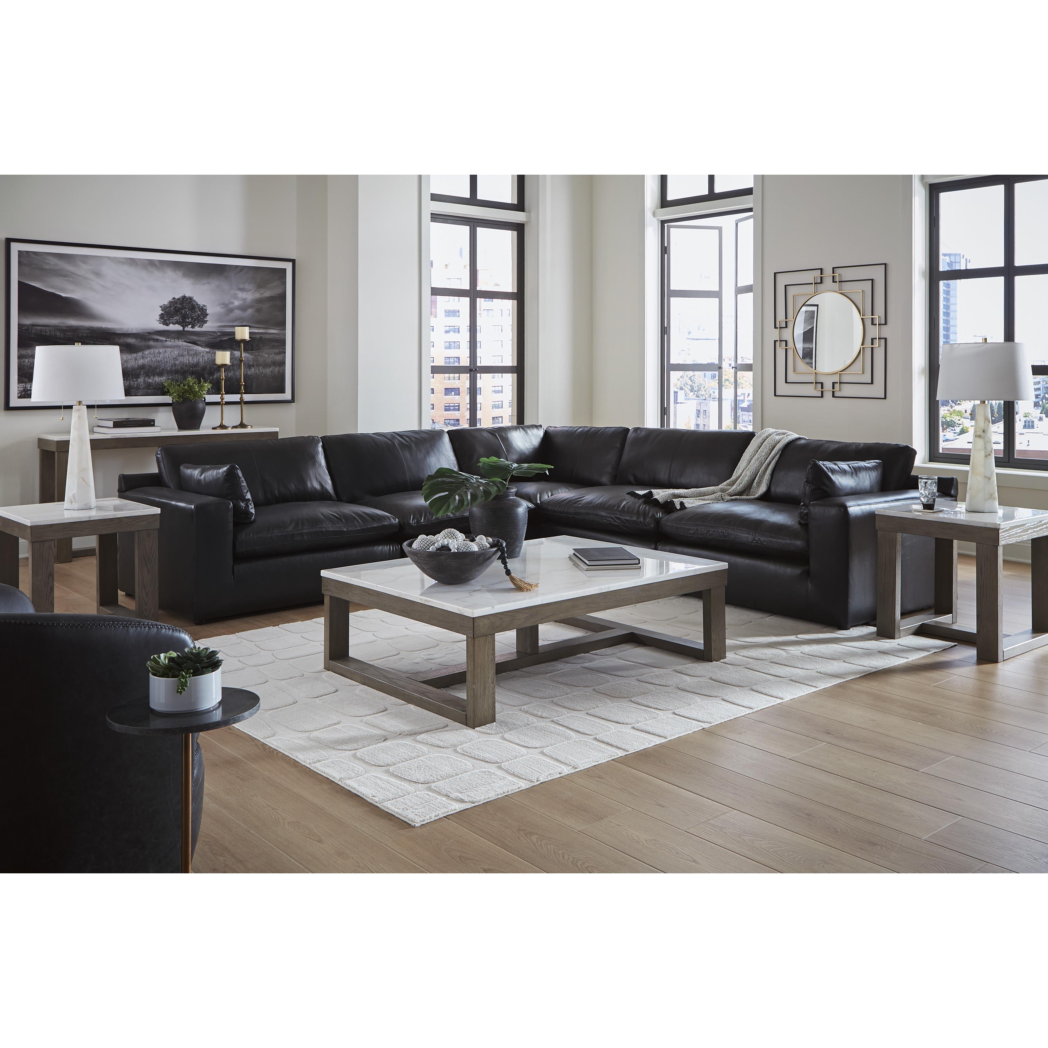  Manufacturer Color_Black --  Emilia 30902S4 5 pc Sectional IMAGE 4