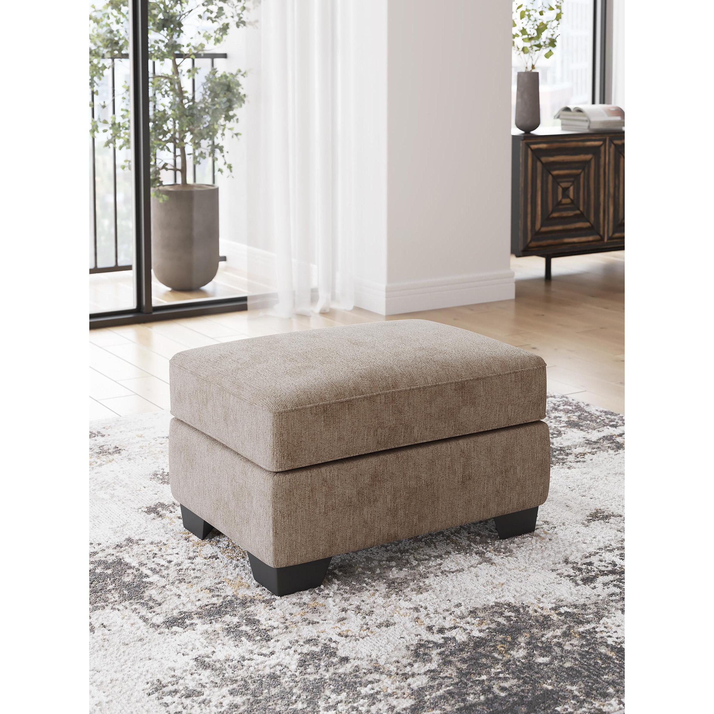  Manufacturer Color_Mocha --  Benchcraft Olten Fabric Ottoman IMAGE 5
