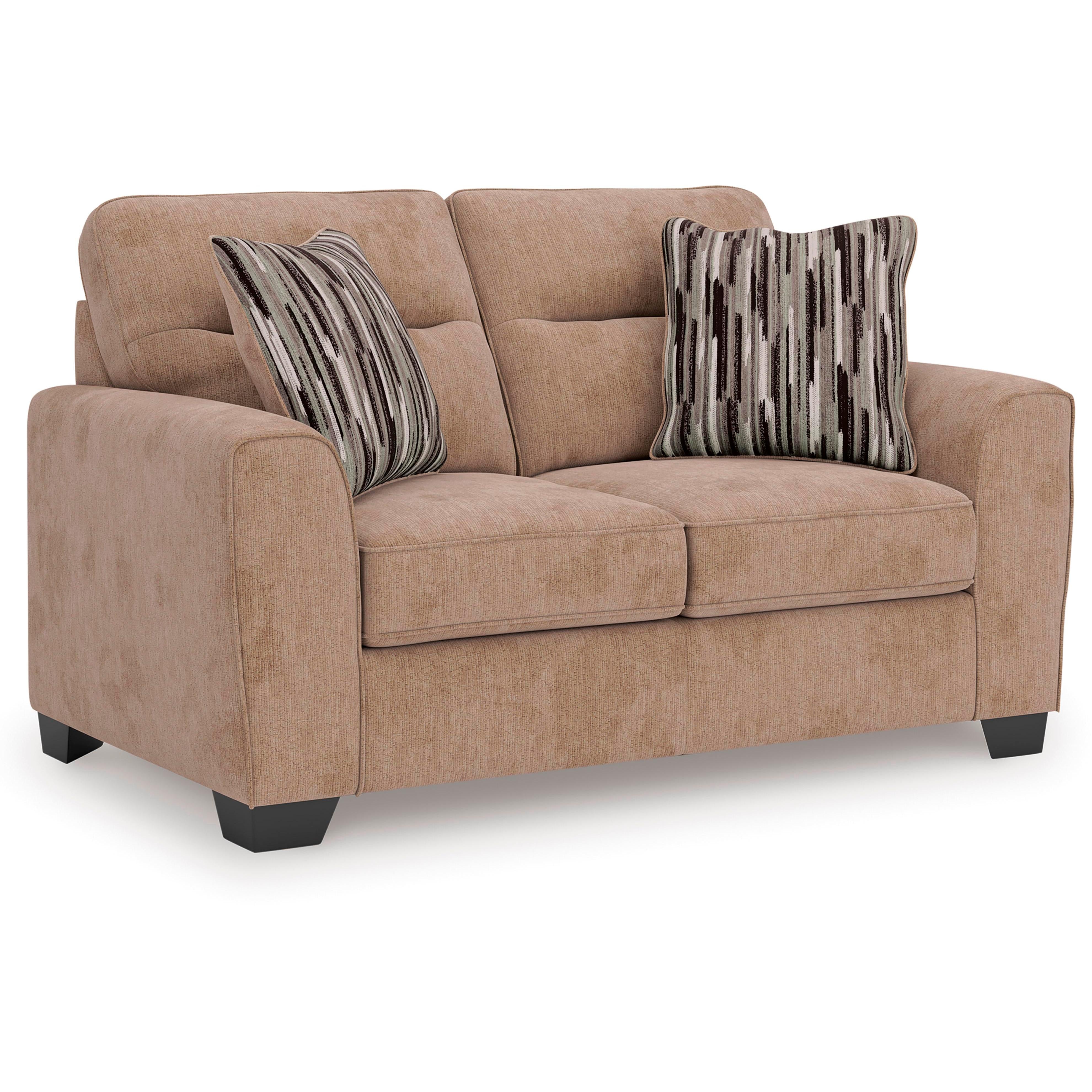  Manufacturer Color_Mocha --  Benchcraft Olten Stationary Fabric Loveseat IMAGE 1