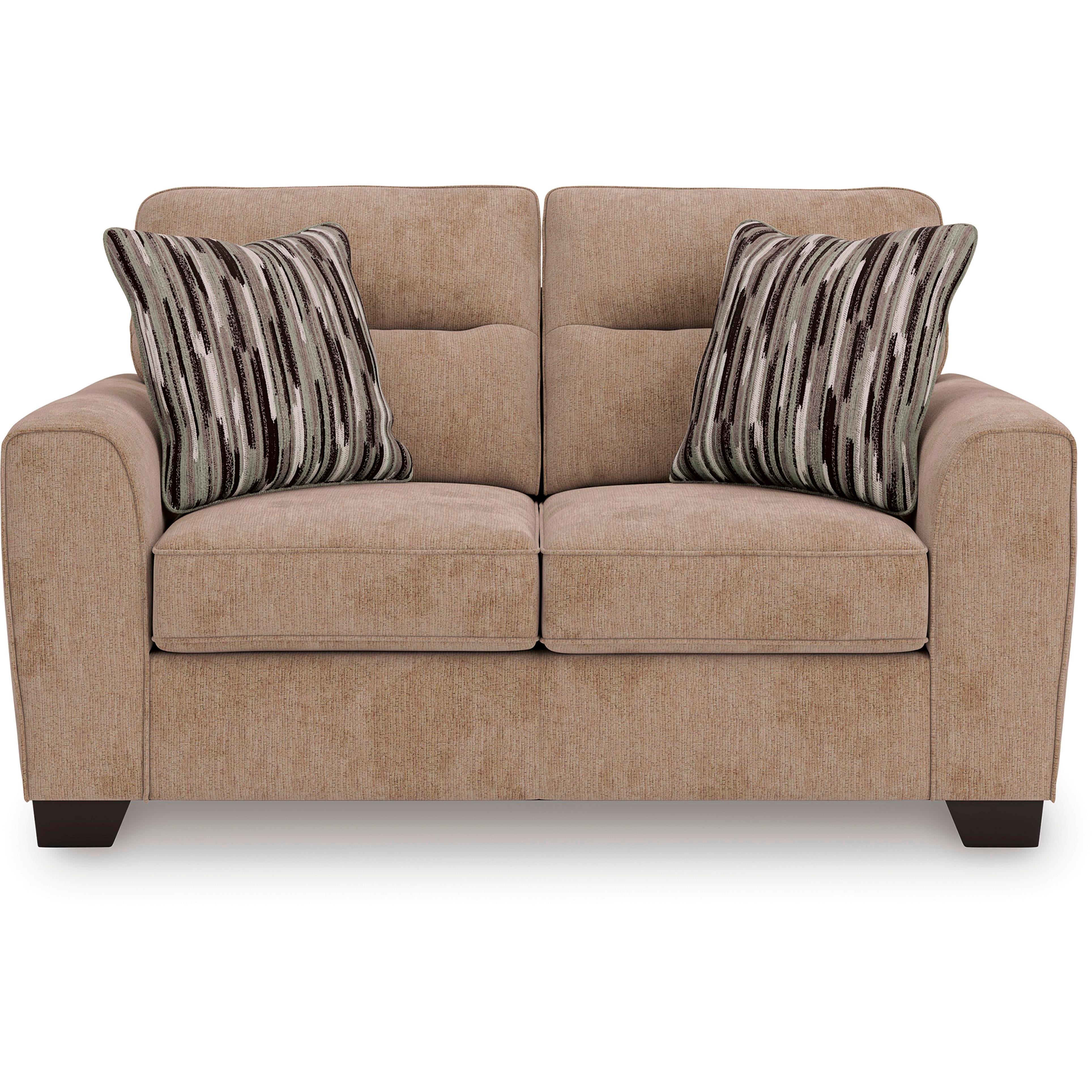  Manufacturer Color_Mocha --  Benchcraft Olten Stationary Fabric Loveseat IMAGE 2