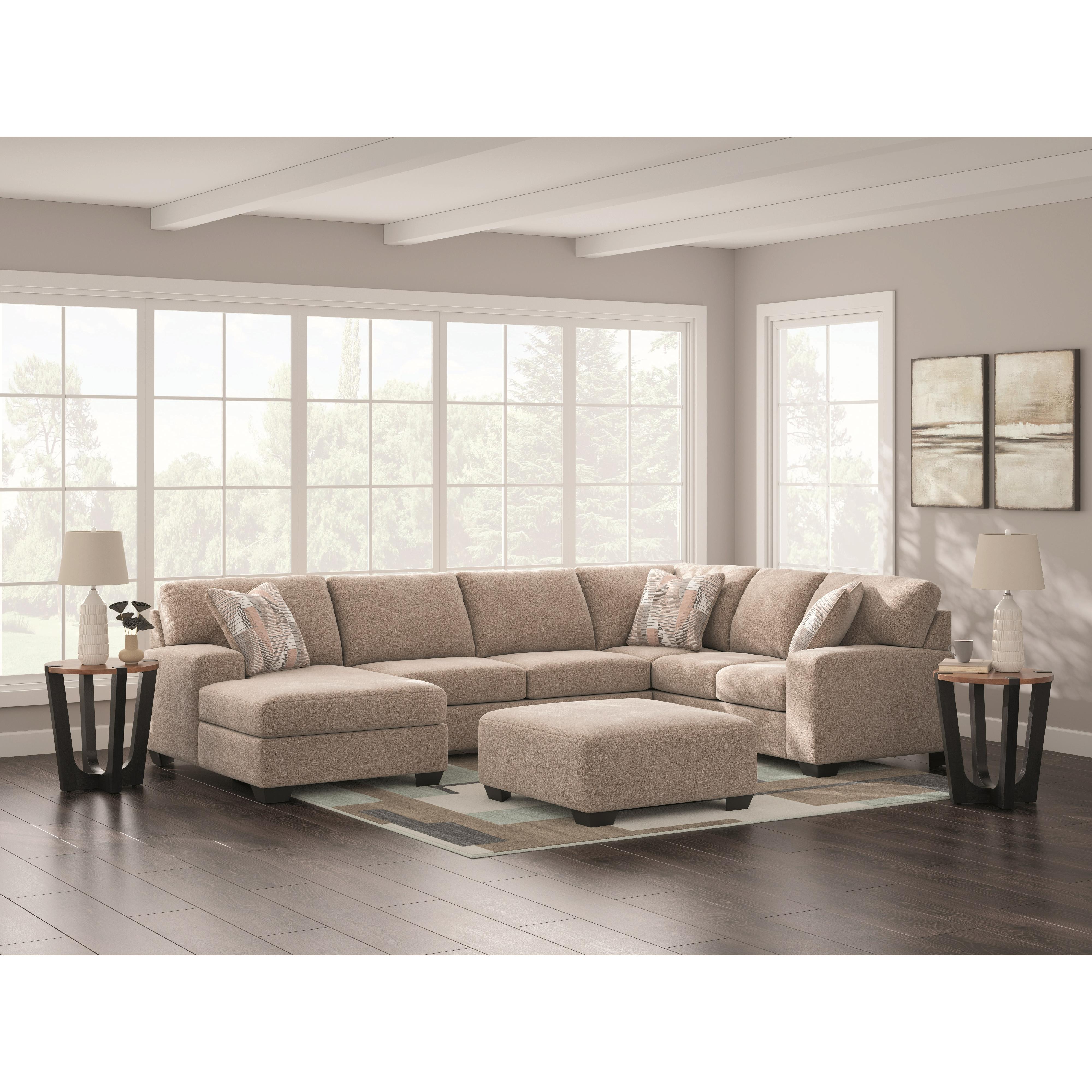  Benchcraft Newellen 48404S1 3 pc Sectional with Chaise IMAGE 3
