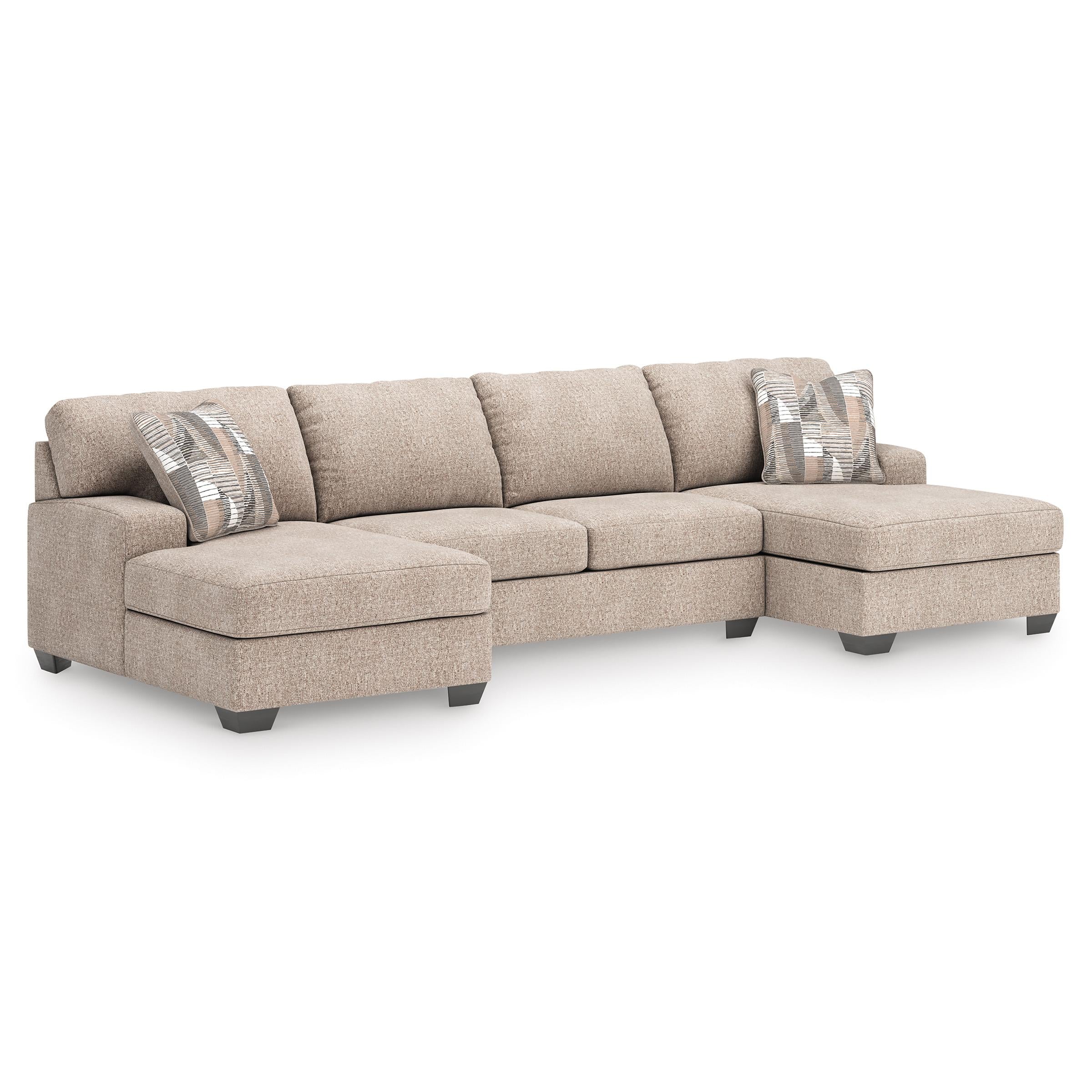  Benchcraft Newellen 48404S7 3 pc Sectional with Double Chaise IMAGE 1