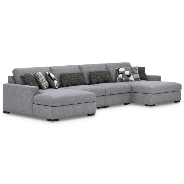 Benchcraft Bealton 61305S9 4 pc Sectional with Double Chaise