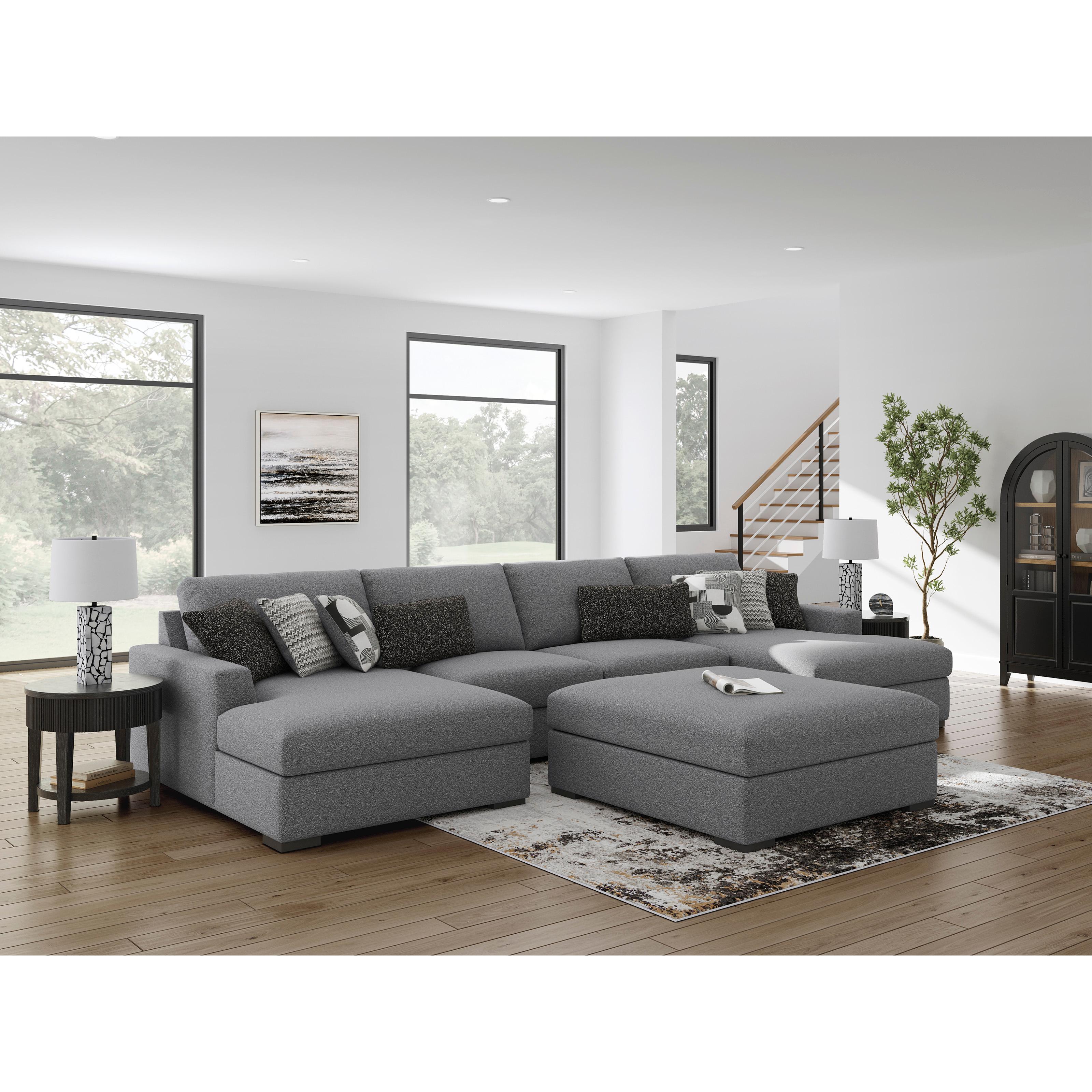  Benchcraft Bealton 61305S9 4 pc Sectional with Double Chaise IMAGE 4