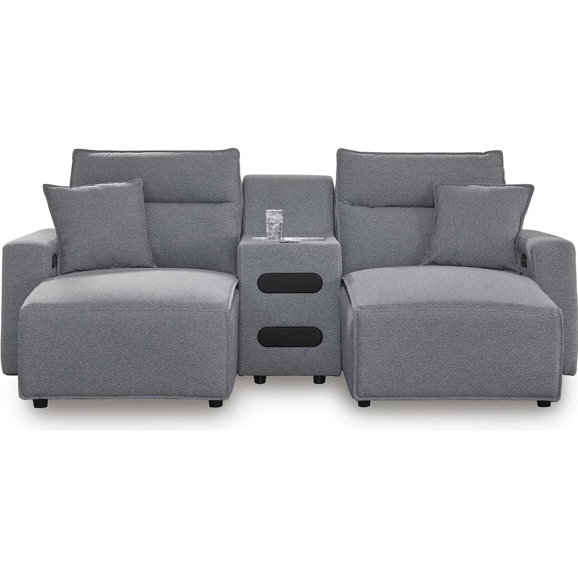 Manufacturer Color_Salt and Pepper --  Signature Design by Ashley ModMax II Power Reclining Fabric 3 pc Sectional IMAGE 1