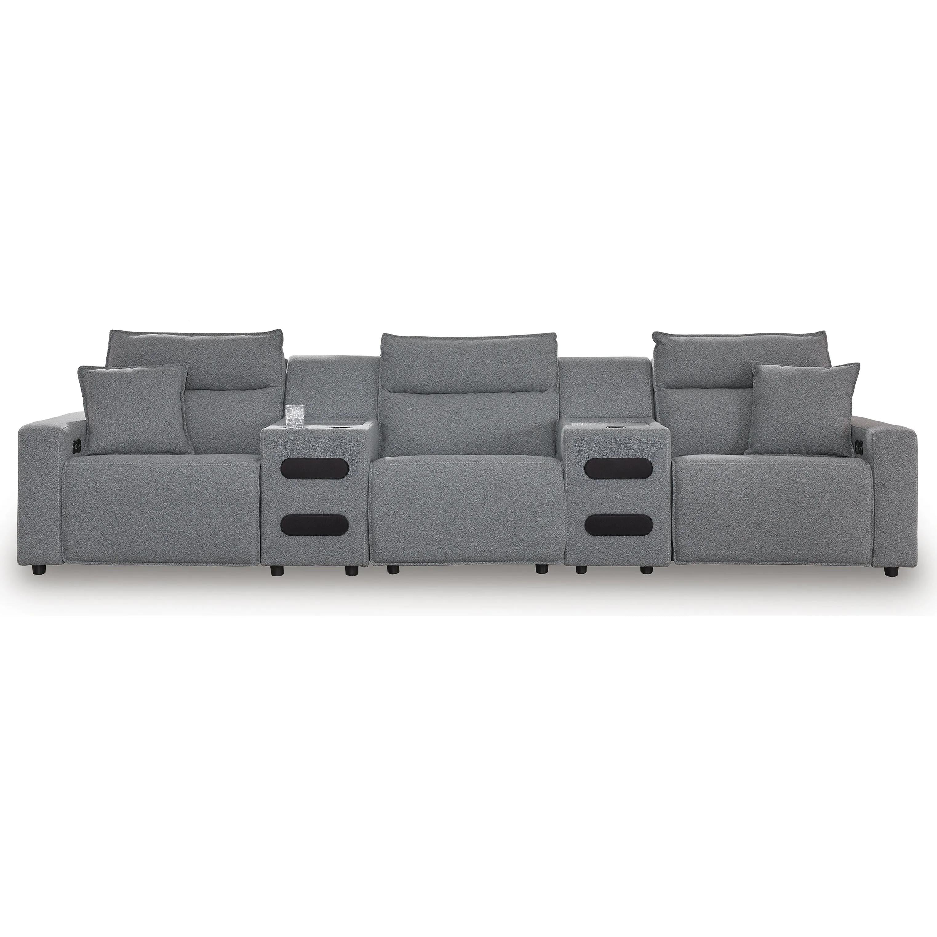  Manufacturer Color_Salt and Pepper --  Signature Design by Ashley ModMax II Power Reclining Fabric 5 pc Sectional IMAGE 1