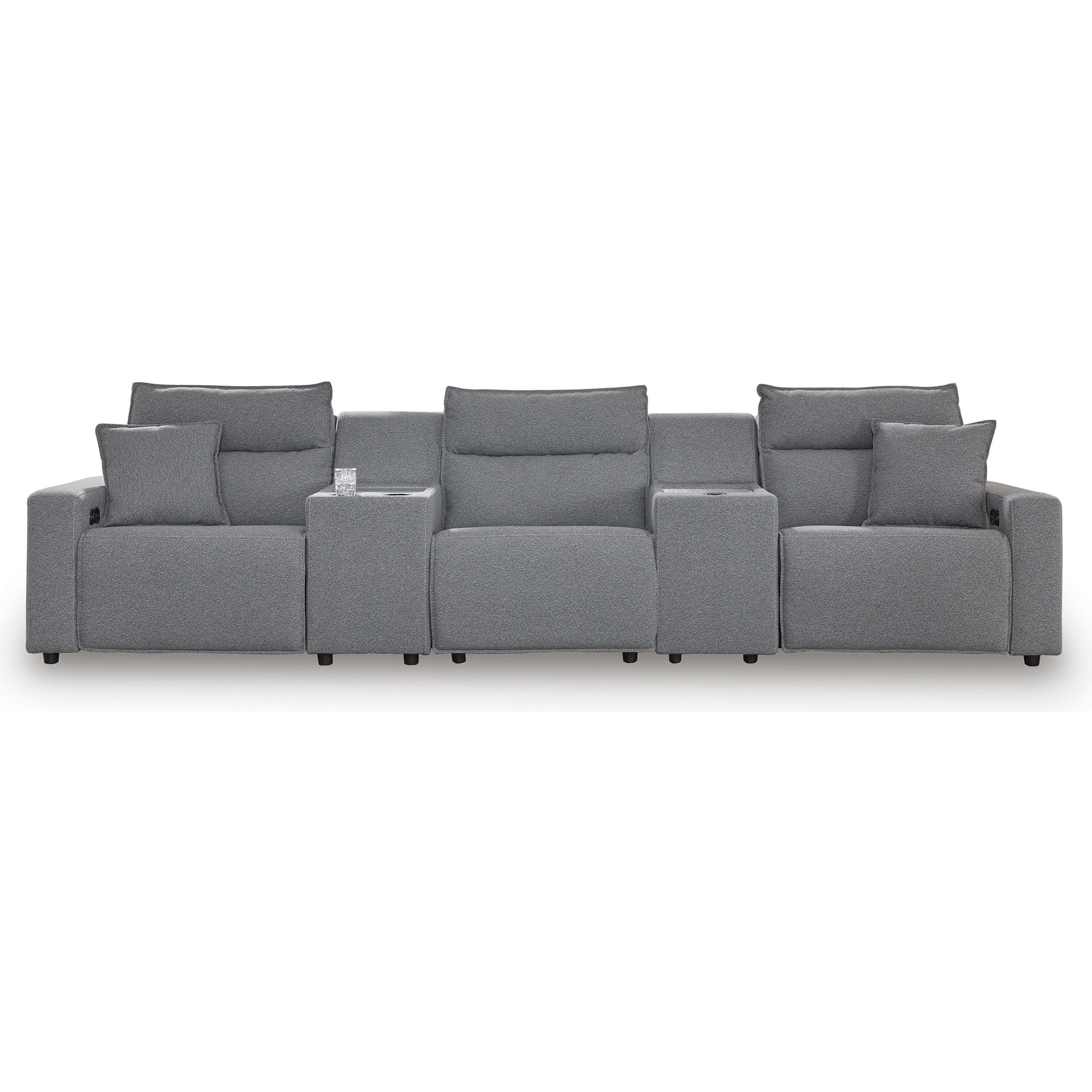  Manufacturer Color_Salt and Pepper --  Signature Design by Ashley ModMax II Power Reclining Fabric 5 pc Sectional IMAGE 1