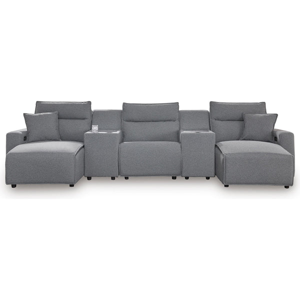 Signature Design by Ashley ModMax II Power Reclining Fabric 5 pc Sectional
